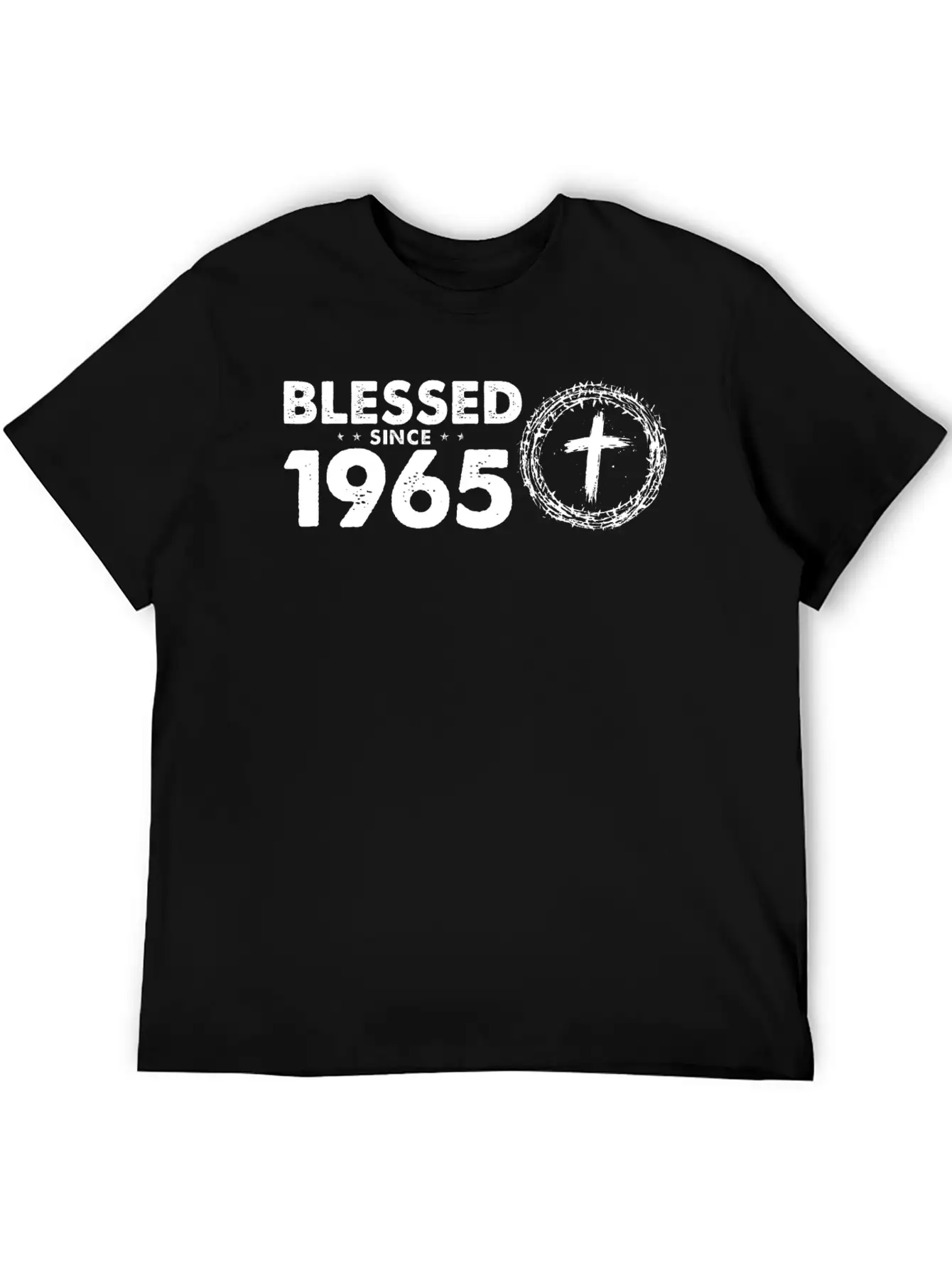 Vintage 59th Birthday - Blessed Since 1965 By Basic Graphic T-Shirt ¨C Daily Comfort In Soft Cotton