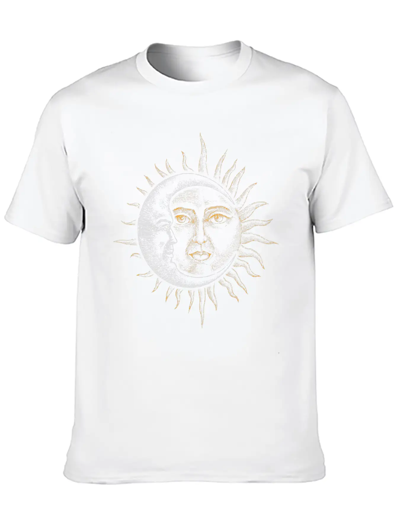 Vintage Astronomy Stars Sun Moon Basic Graphic T-Shirt ¨C Daily Comfort In Soft Cotton
