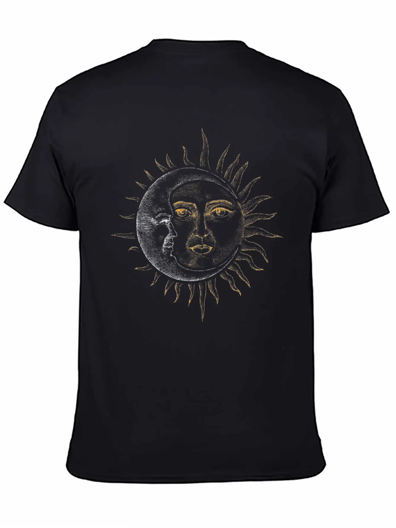 Vintage Astronomy Stars Sun Moon Basic Graphic T-Shirt ¨C Daily Comfort In Soft Cotton