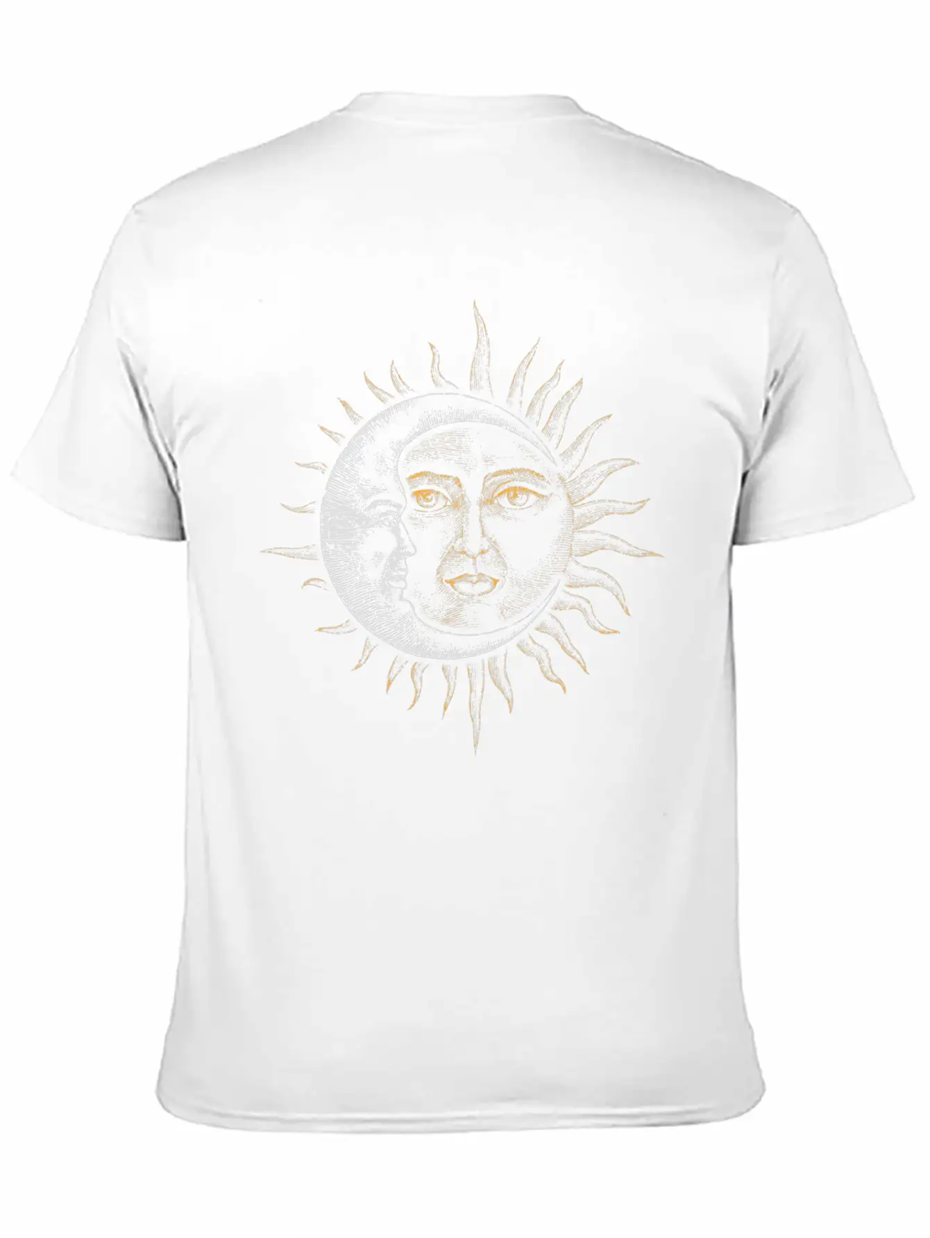Vintage Astronomy Stars Sun Moon Basic Graphic T-Shirt ¨C Daily Comfort In Soft Cotton