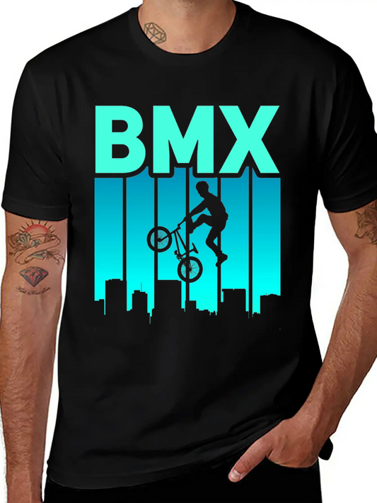 Vintage Bike Outfit, Bicycle Urban Freestyle BMX Essential Cotton Tee For Daily Outfits ¨C Unisex Style
