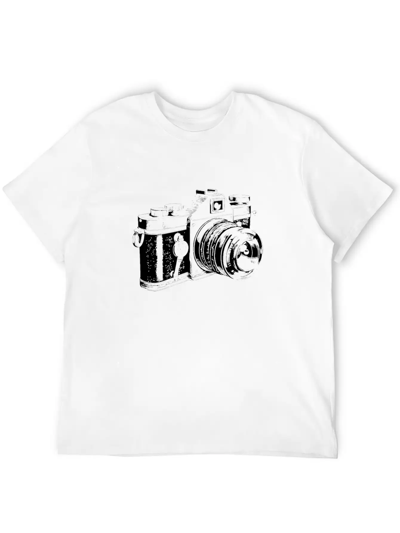 Vintage Camera Photography Essential Cotton Tee For Daily Outfits ¨C Unisex Style