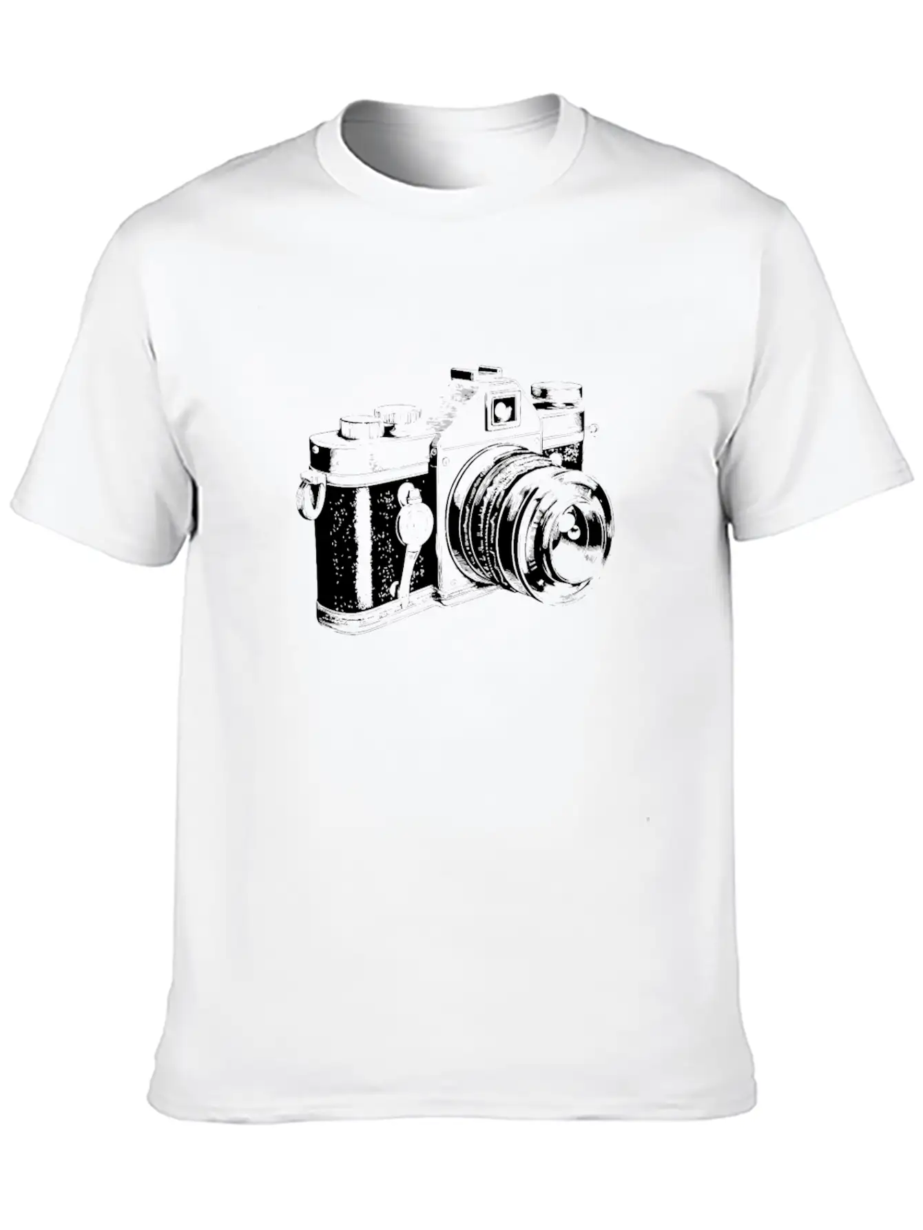 Vintage Camera Photography Essential Cotton Tee For Daily Outfits ¨C Unisex Style