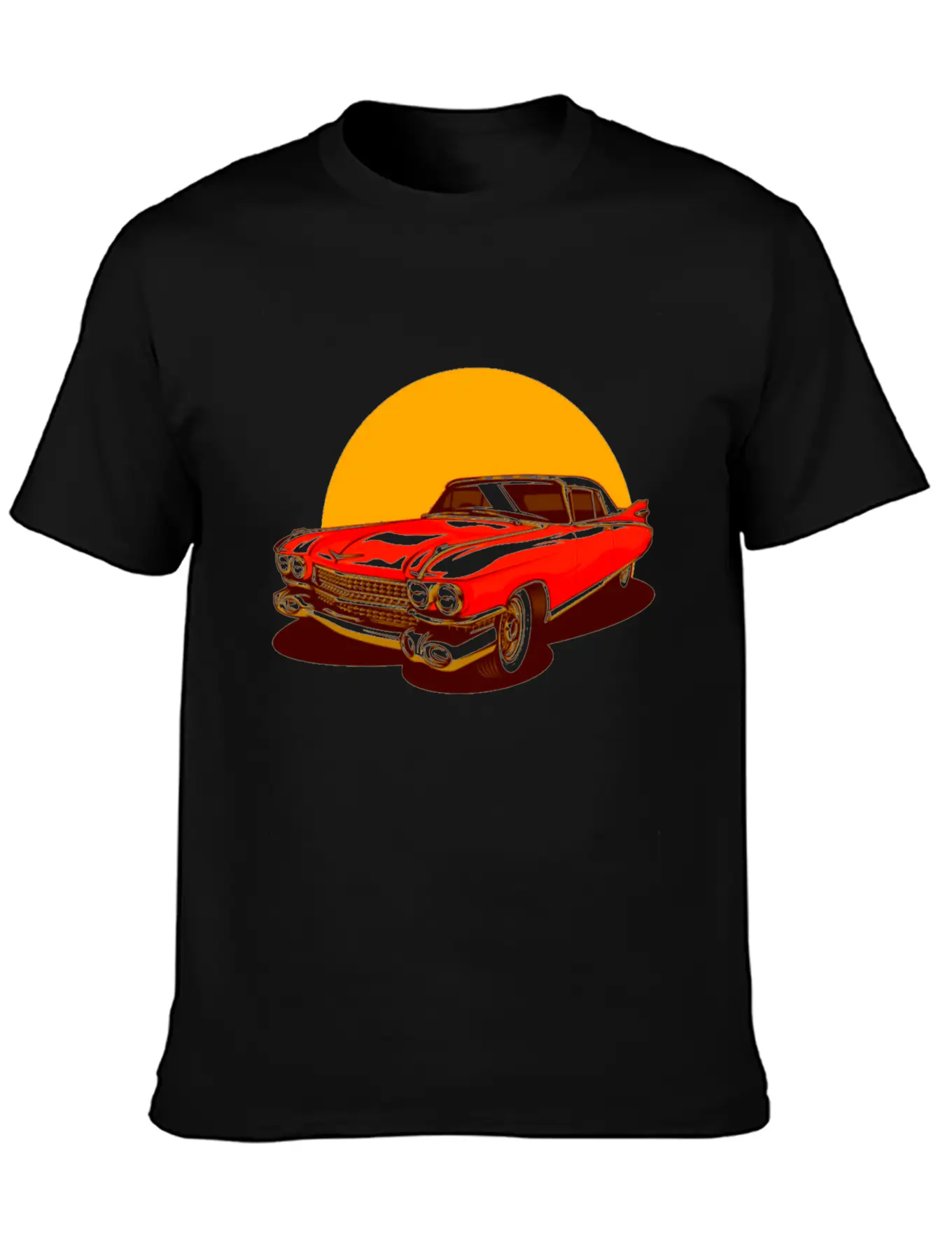 Vintage Classic Car Essential Cotton Tee For Daily Outfits ¨C Unisex Style