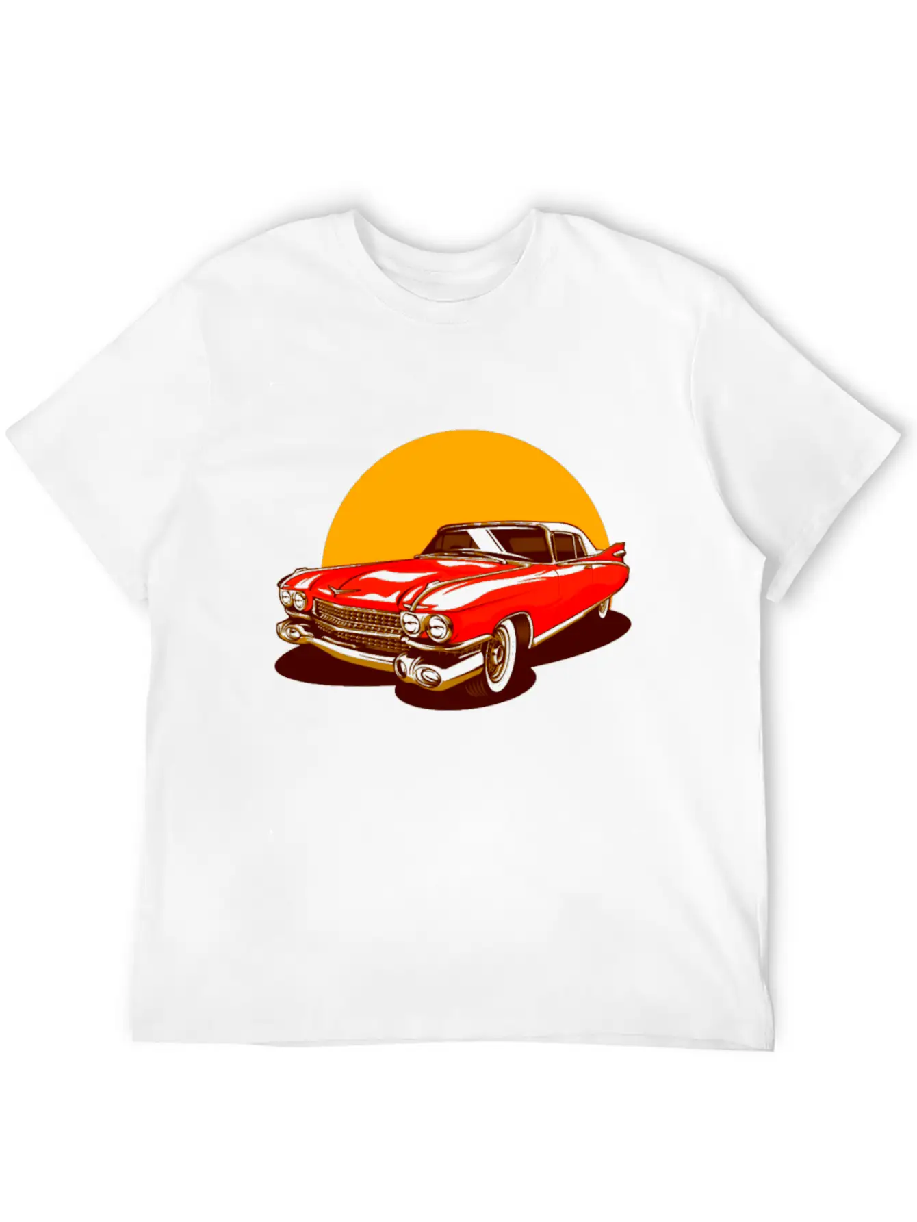 Vintage Classic Car Essential Cotton Tee For Daily Outfits ¨C Unisex Style