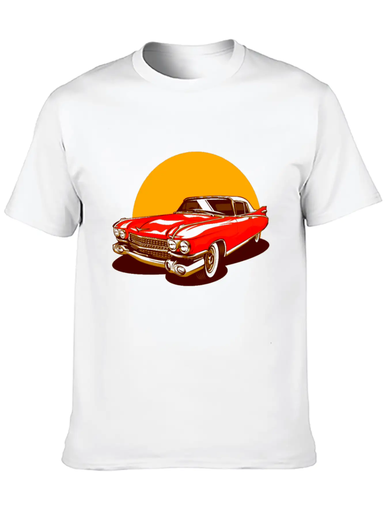 Vintage Classic Car Essential Cotton Tee For Daily Outfits ¨C Unisex Style