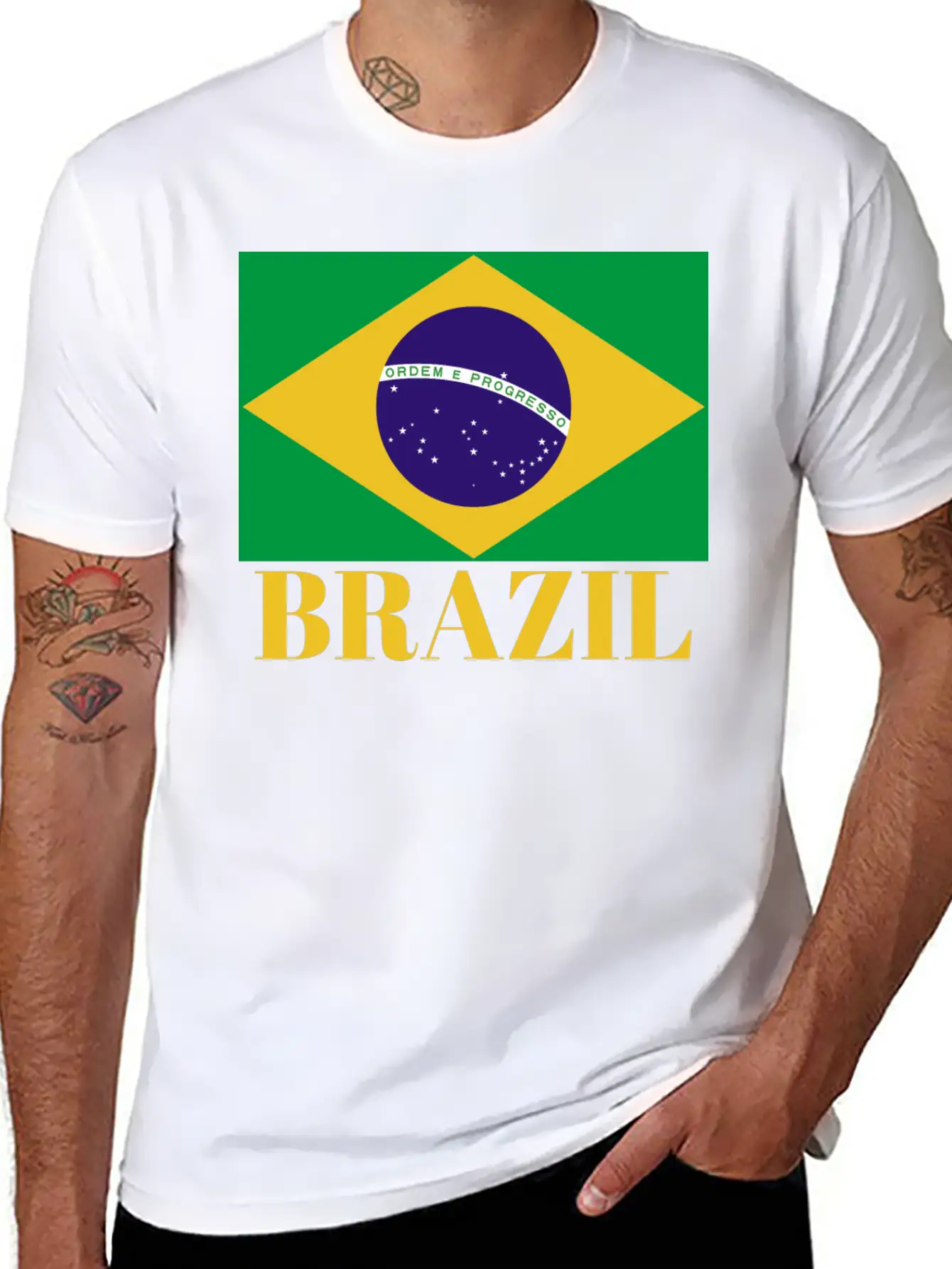 Vintage It's In My DNA Brazil Flag BRAZIL BRASIL Soft Cotton Short Sleeve Tee ¨C Unisex Wardrobe Staple