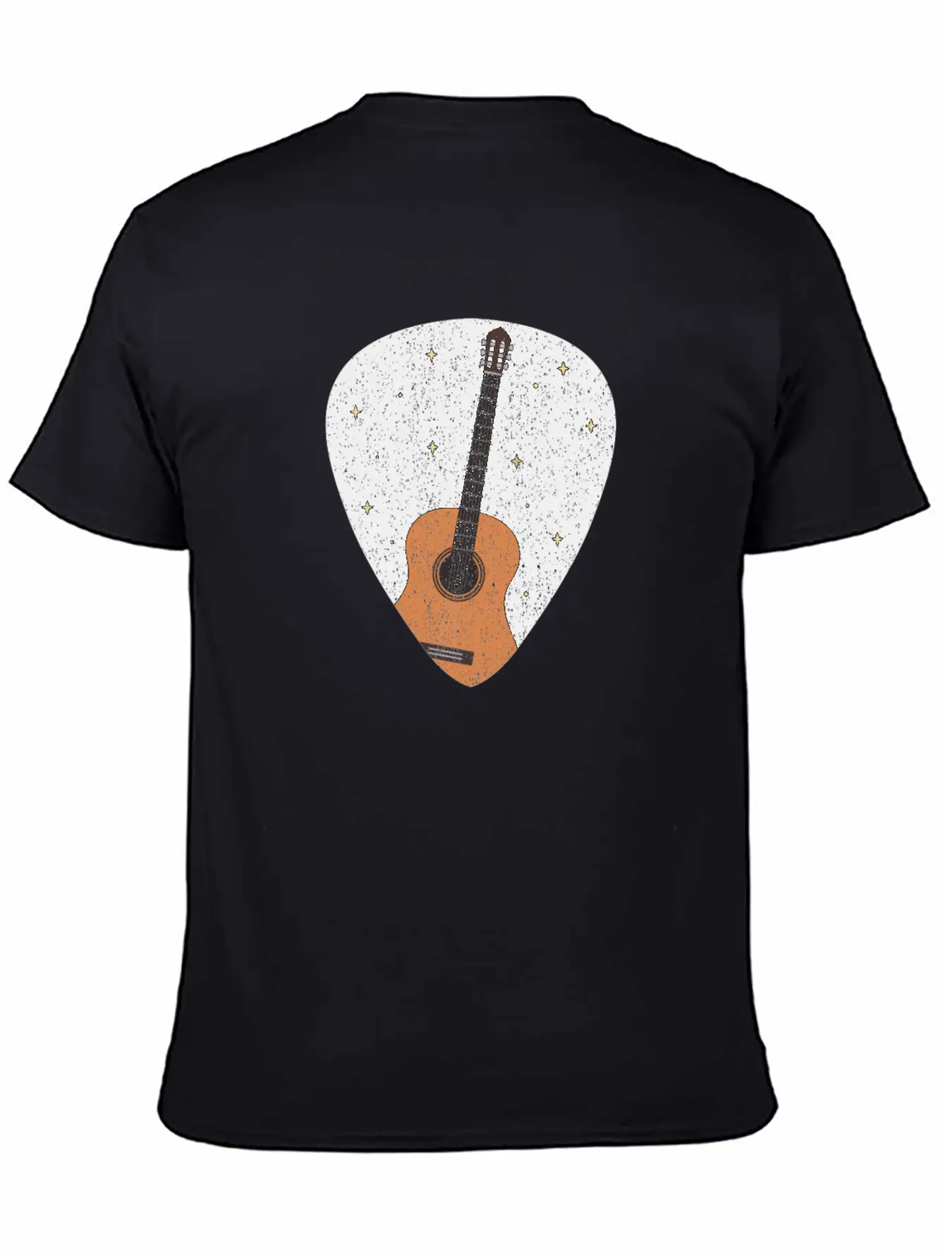 Vintage Music Guitar Pick String Instrument Gift Essential Cotton Tee For Daily Outfits ¨C Unisex Style