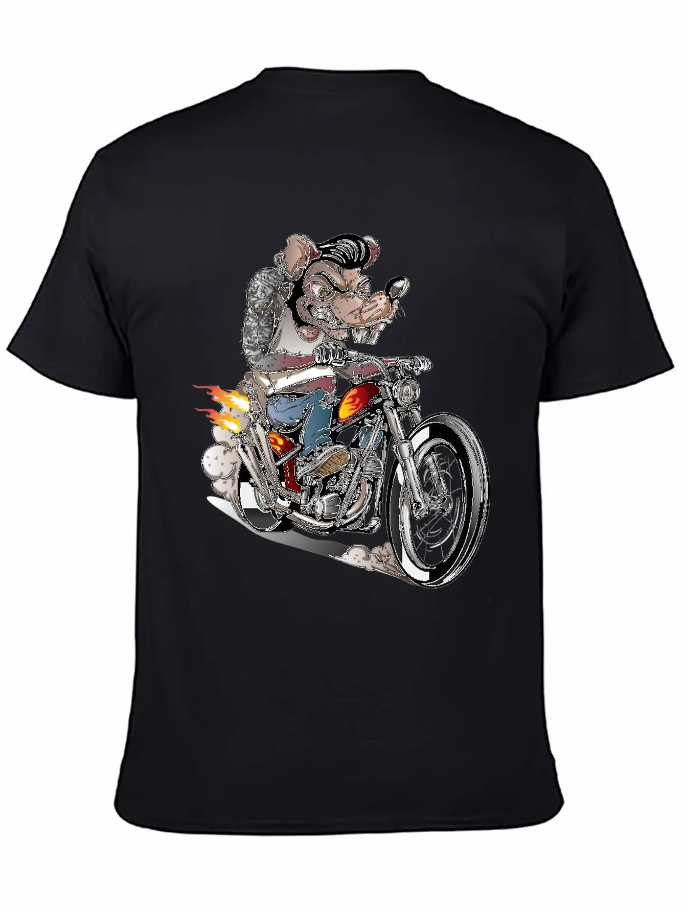 Vintage Rockabilly Skulls Riding Basic Graphic T-Shirt ¨C Daily Comfort In Soft Cotton