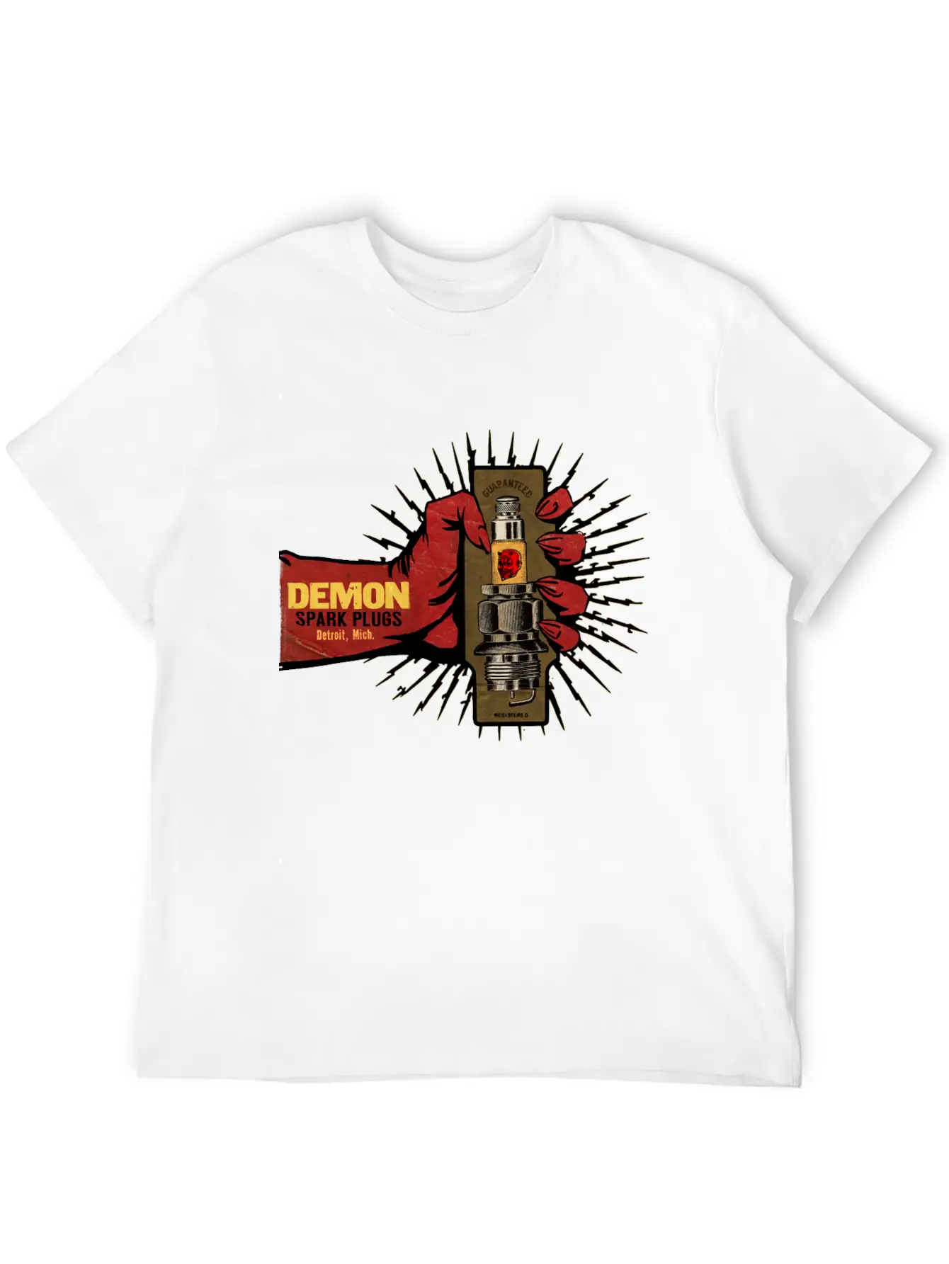 Vintage Spark Plug Ad Basic Graphic T-Shirt ¨C Daily Comfort In Soft Cotton