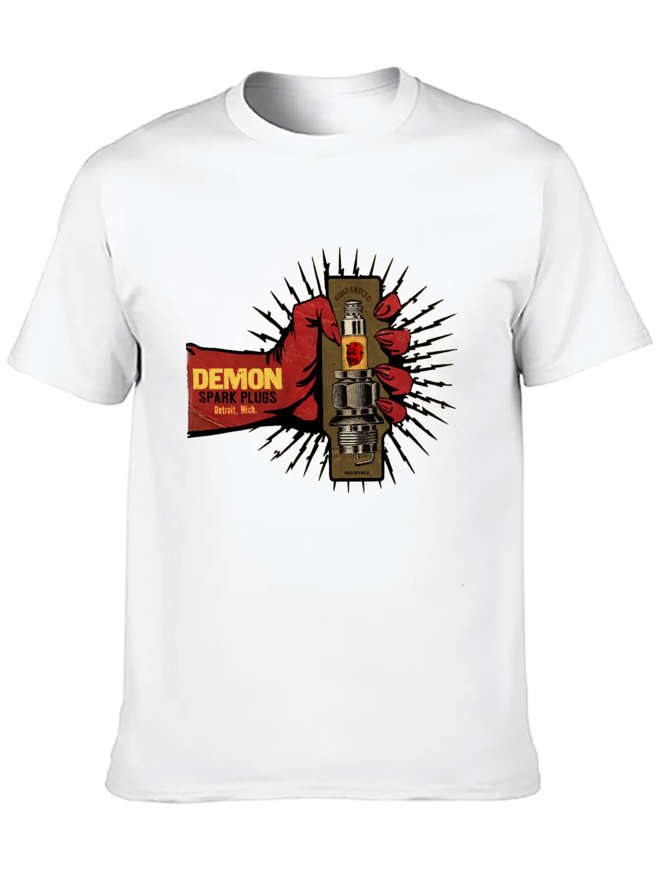 Vintage Spark Plug Ad Basic Graphic T-Shirt ¨C Daily Comfort In Soft Cotton