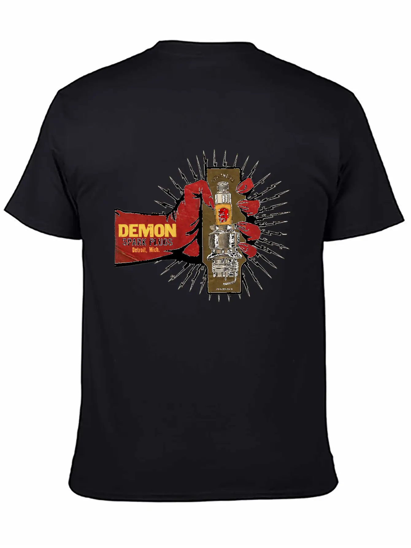 Vintage Spark Plug Ad Basic Graphic T-Shirt ¨C Daily Comfort In Soft Cotton