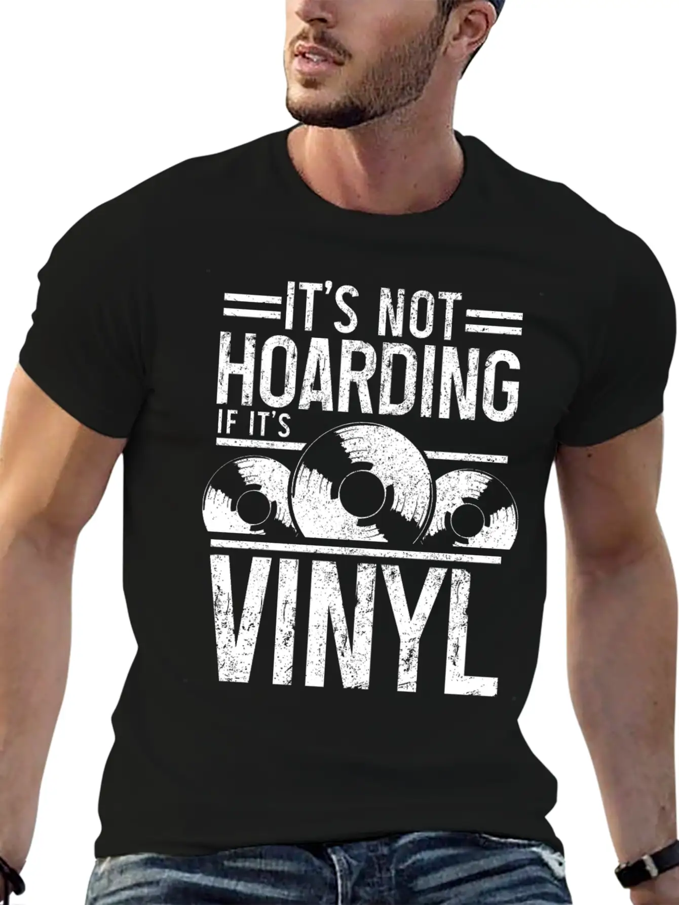 Vinyl Record Collector Music DJ Gift Soft Cotton Short Sleeve Tee ¨C Unisex Wardrobe Staple