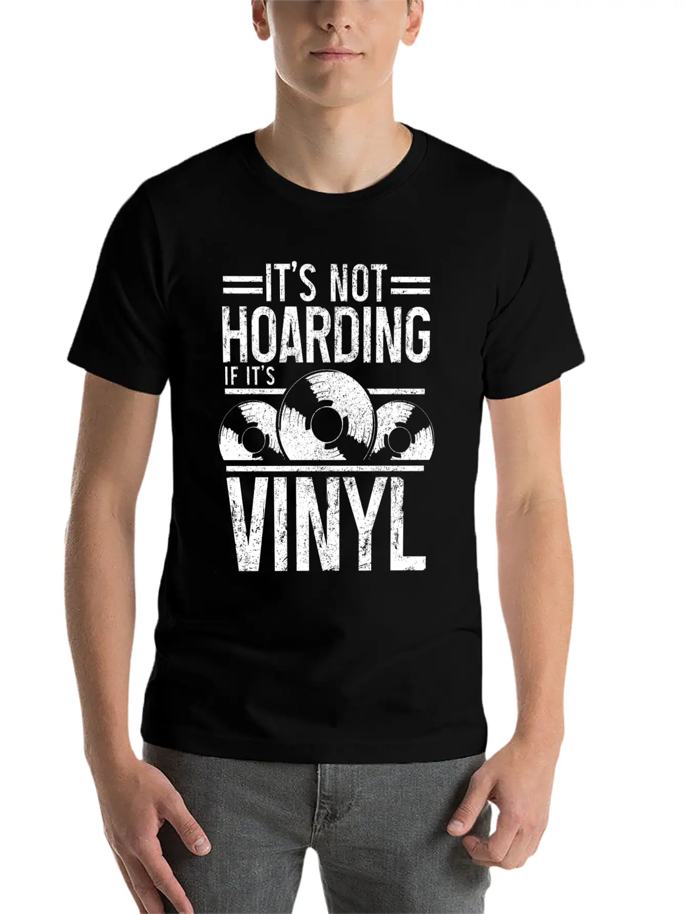 Vinyl Record Collector Music DJ Gift Soft Cotton Short Sleeve Tee ¨C Unisex Wardrobe Staple