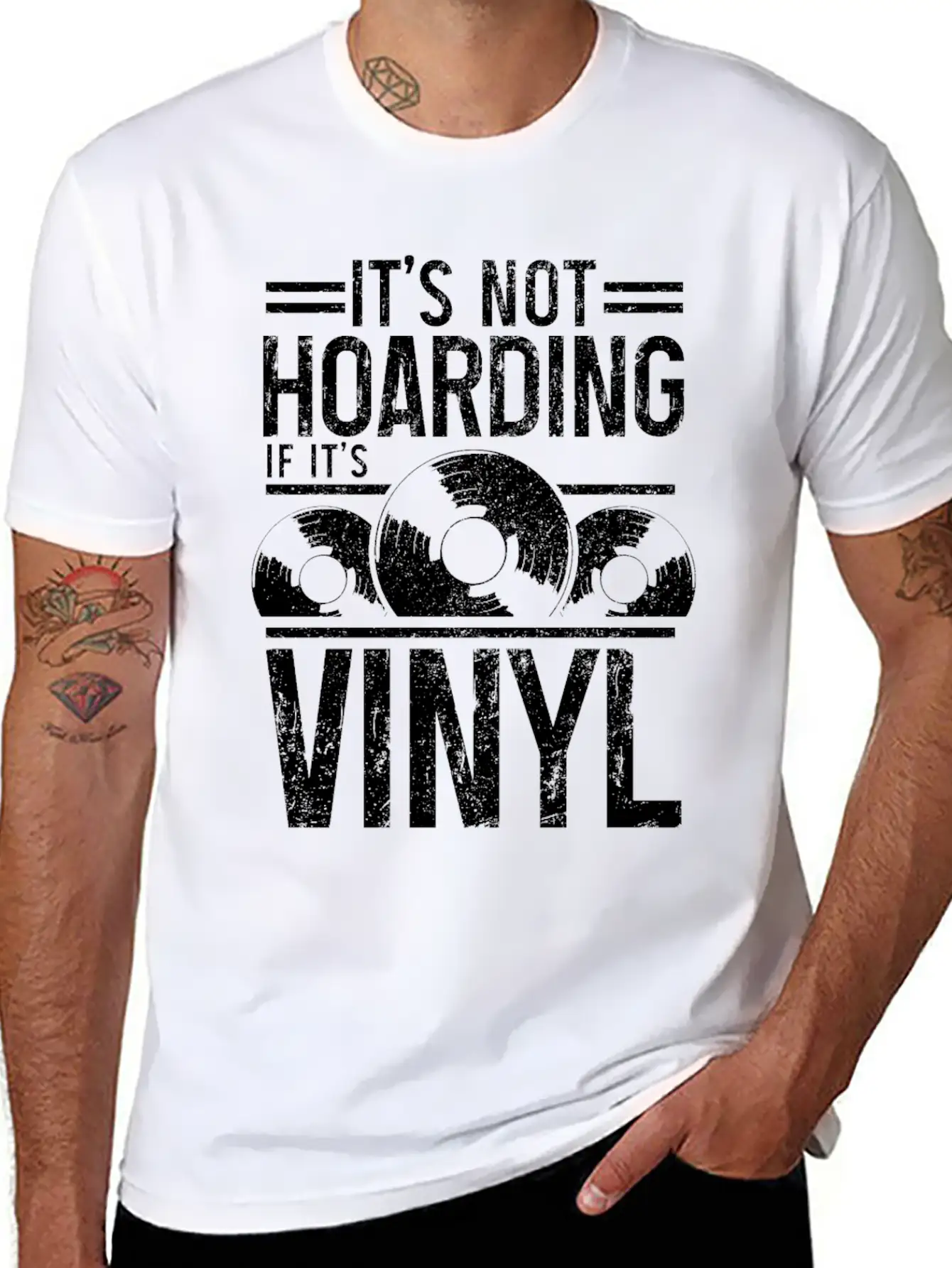 Vinyl Record Collector Music DJ Gift Soft Cotton Short Sleeve Tee ¨C Unisex Wardrobe Staple