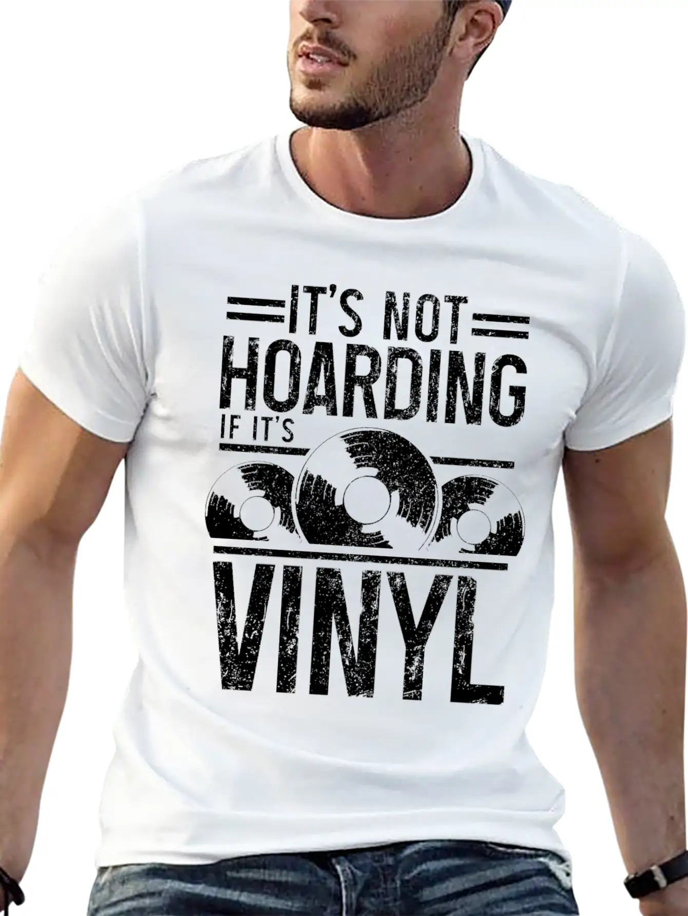 Vinyl Record Collector Music DJ Gift Soft Cotton Short Sleeve Tee ¨C Unisex Wardrobe Staple