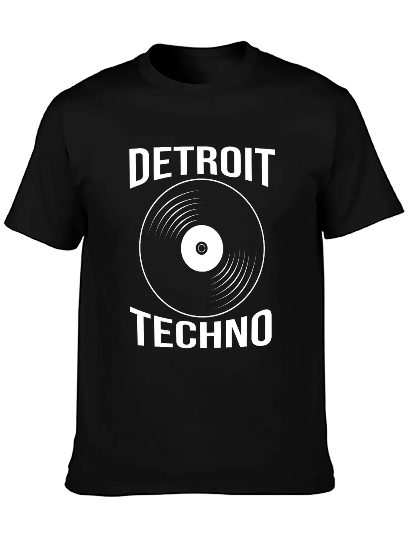 Vinyl Record Dj Edm Detroit Techno Unisex Casual T-Shirt ¨C Clean Design For Daily Comfort