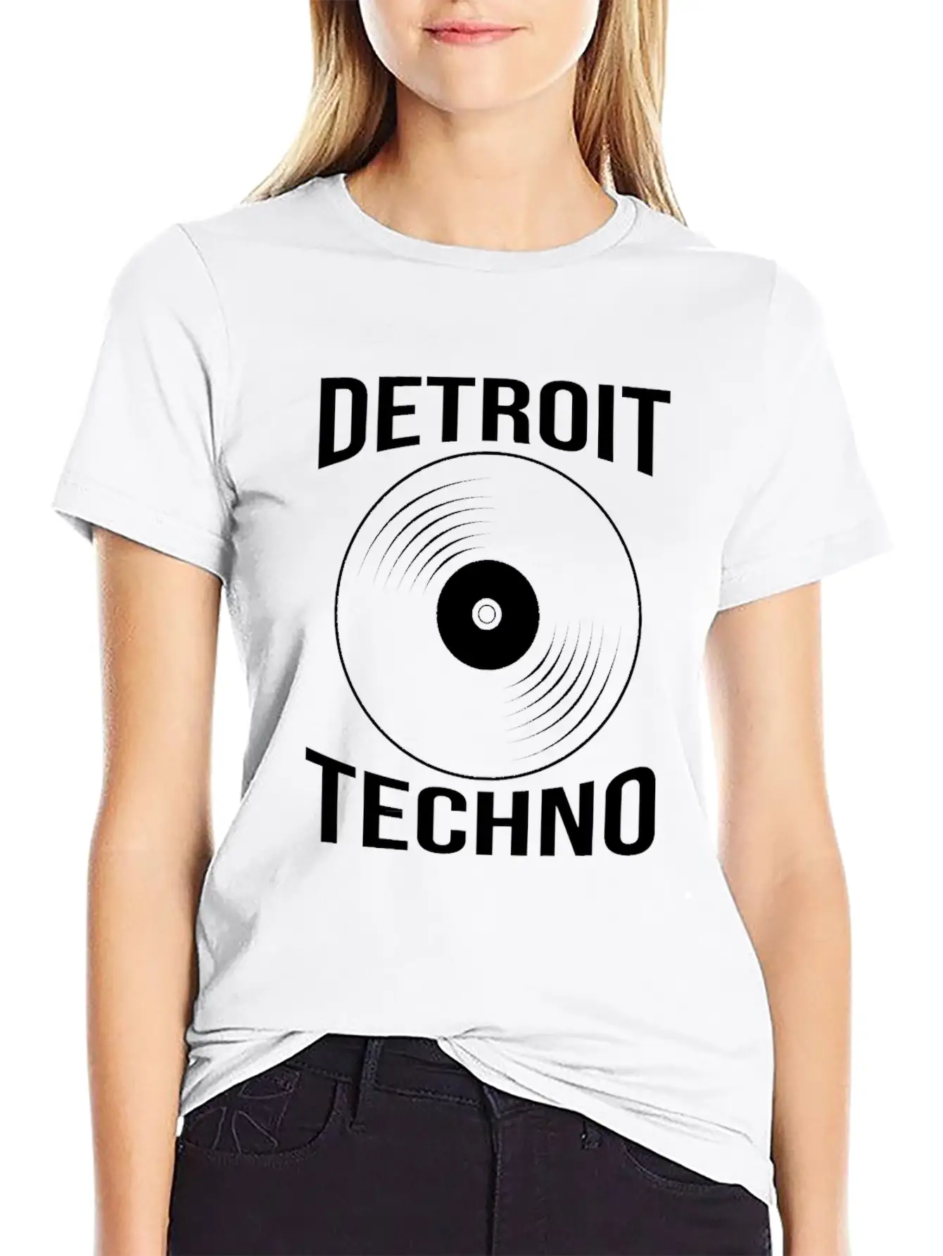 Vinyl Record Dj Edm Detroit Techno Unisex Casual T-Shirt ¨C Clean Design For Daily Comfort