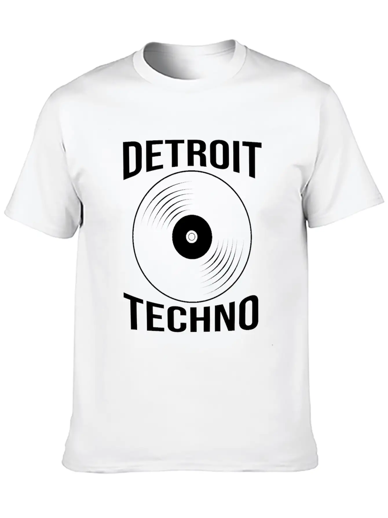 Vinyl Record Dj Edm Detroit Techno Unisex Casual T-Shirt ¨C Clean Design For Daily Comfort