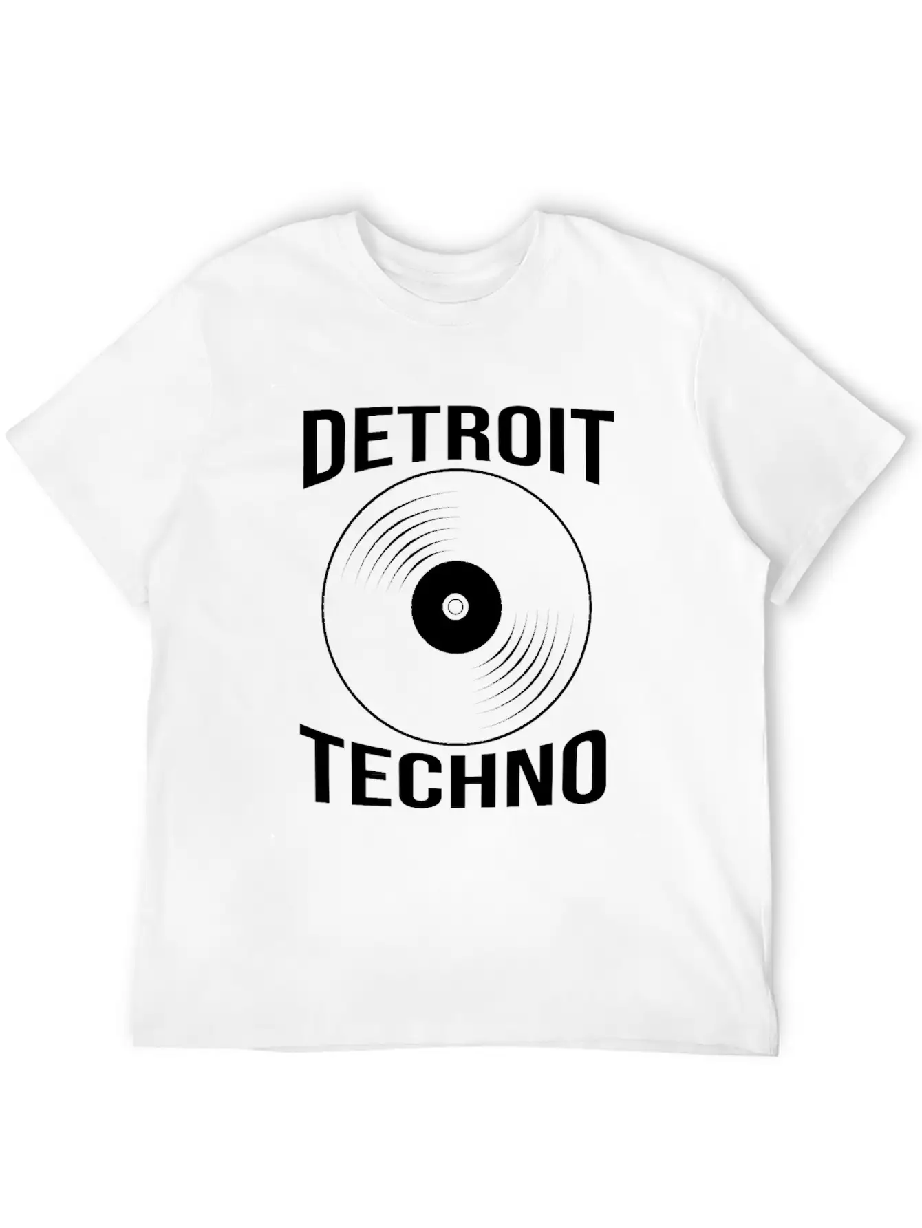 Vinyl Record Dj Edm Detroit Techno Unisex Casual T-Shirt ¨C Clean Design For Daily Comfort