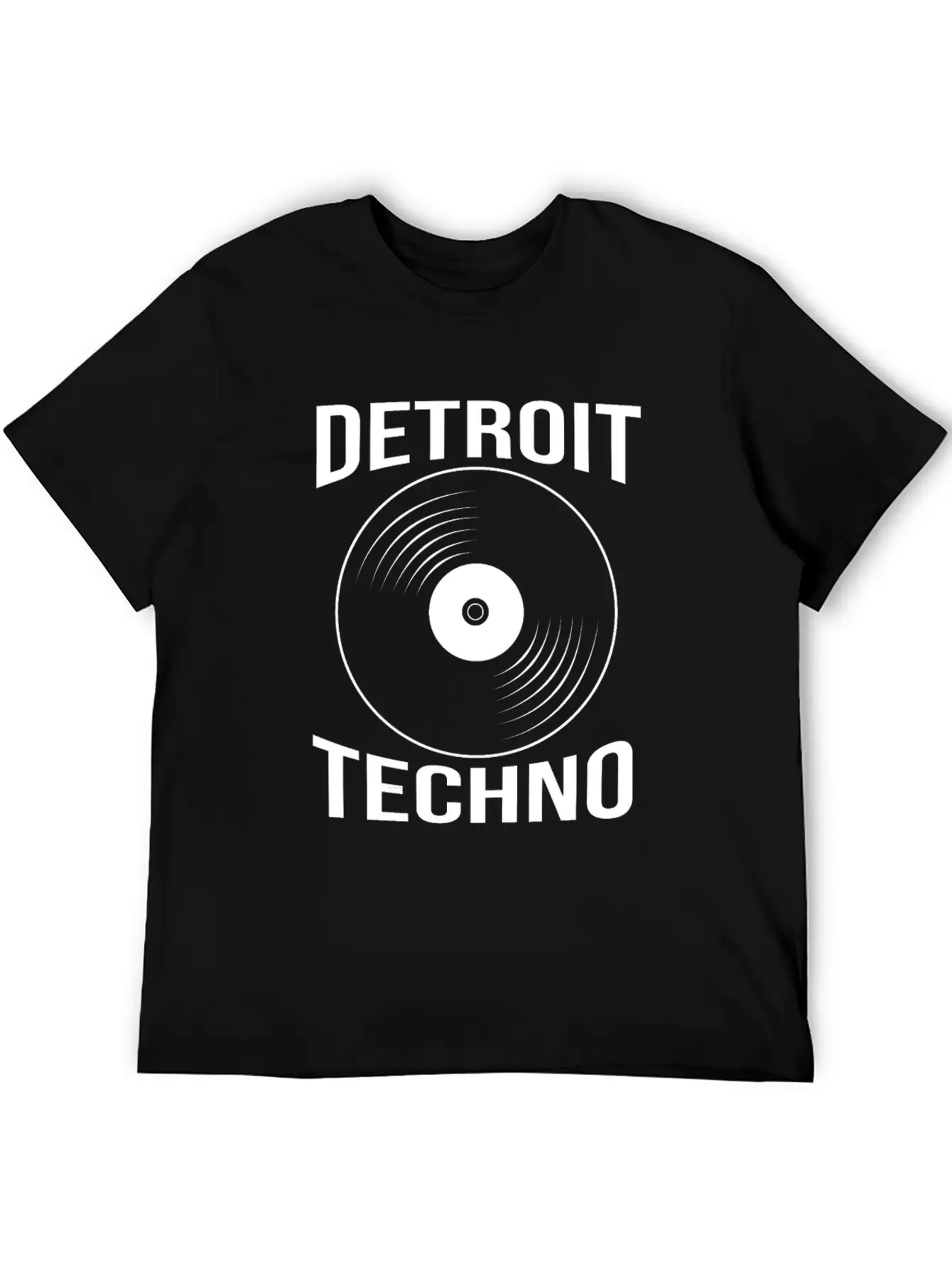 Vinyl Record Dj Edm Detroit Techno Unisex Casual T-Shirt ¨C Clean Design For Daily Comfort