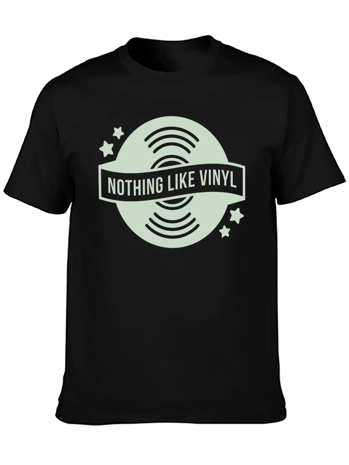 Vinyl Record Turntable Deejay DJ Musictape Soft Cotton Short Sleeve Tee ¨C Unisex Wardrobe Staple