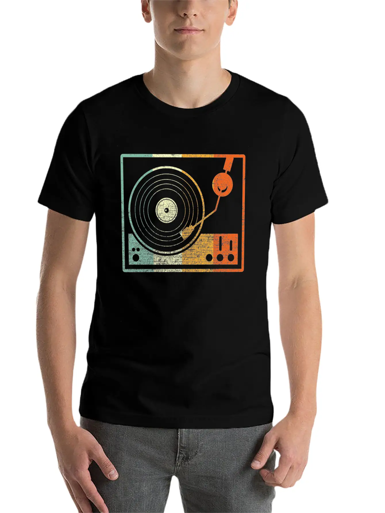 Vinyl Retro Basic Graphic T-Shirt ¨C Daily Comfort In Soft Cotton