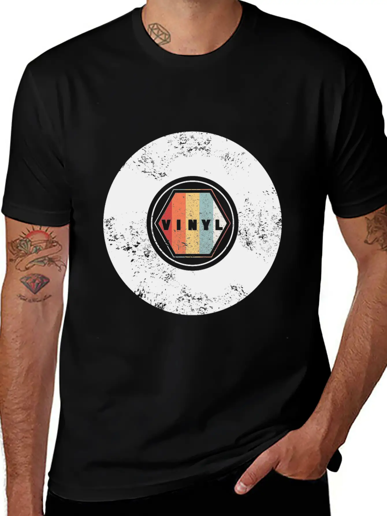 VINYL Retro Essential Cotton Tee For Daily Outfits ¨C Unisex Style