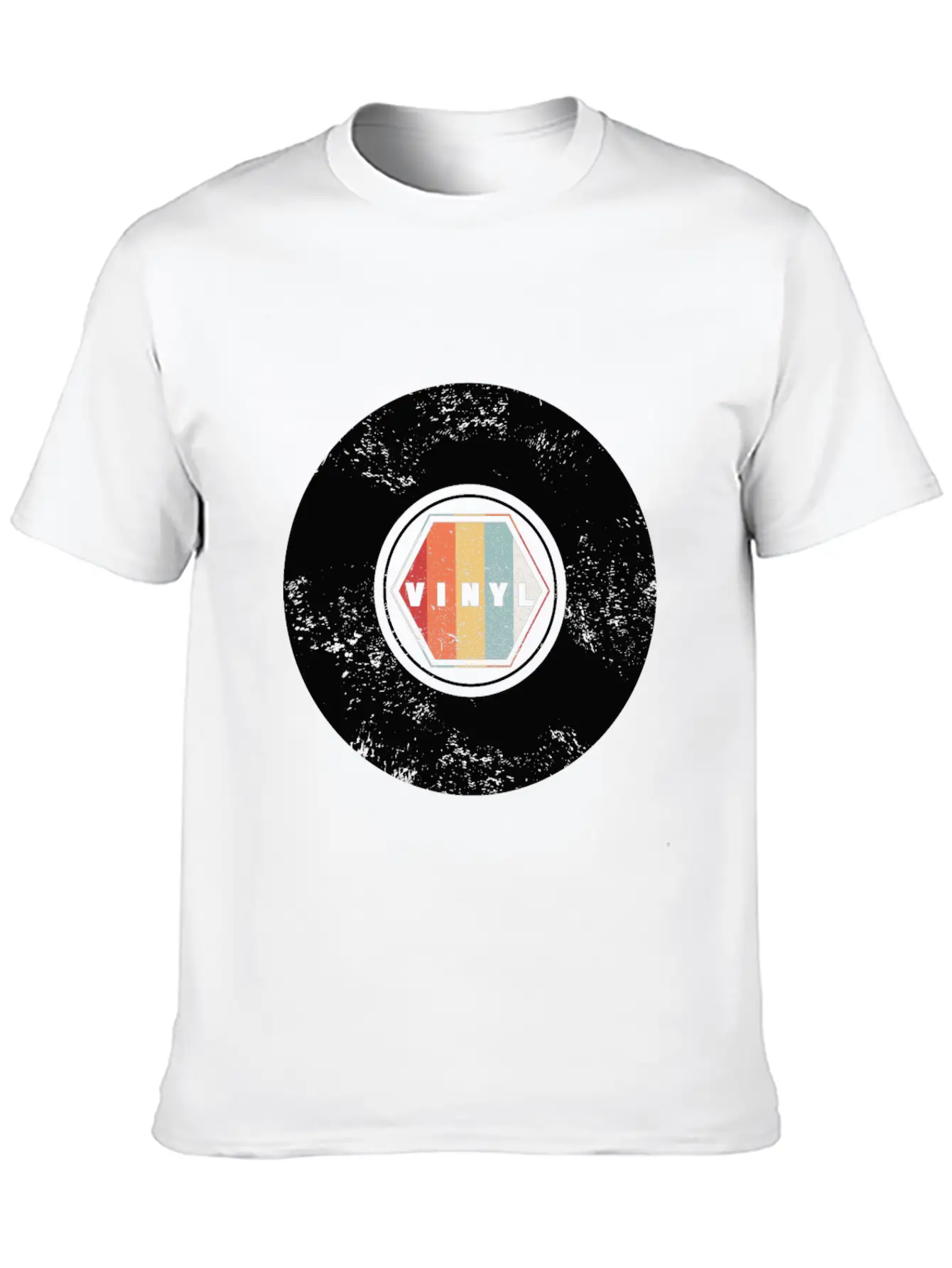 VINYL Retro Essential Cotton Tee For Daily Outfits ¨C Unisex Style