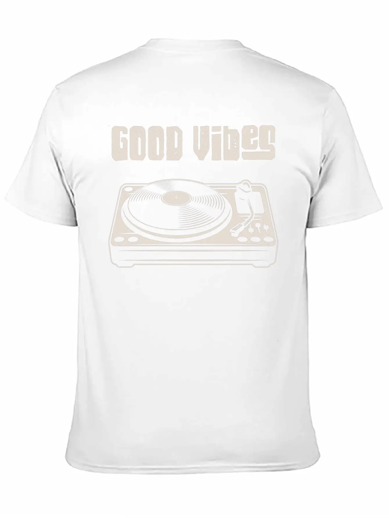 Vinyl Turntable Music DJ Record Essential Cotton Tee For Daily Outfits ¨C Unisex Style