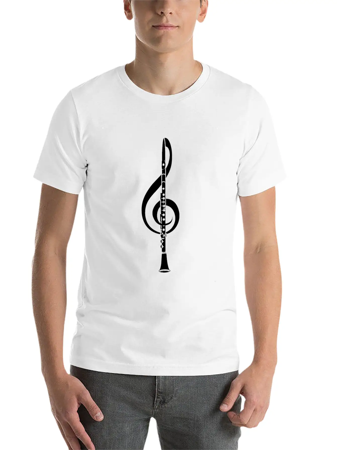 Violin Key Flutist And Musician Gift Basic Graphic T-Shirt ¨C Daily Comfort In Soft Cotton