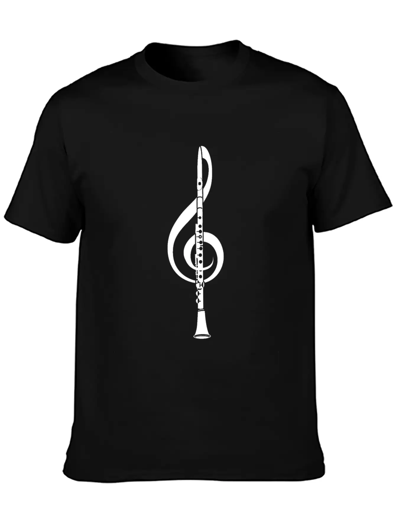 Violin Key Flutist And Musician Gift Basic Graphic T-Shirt ¨C Daily Comfort In Soft Cotton