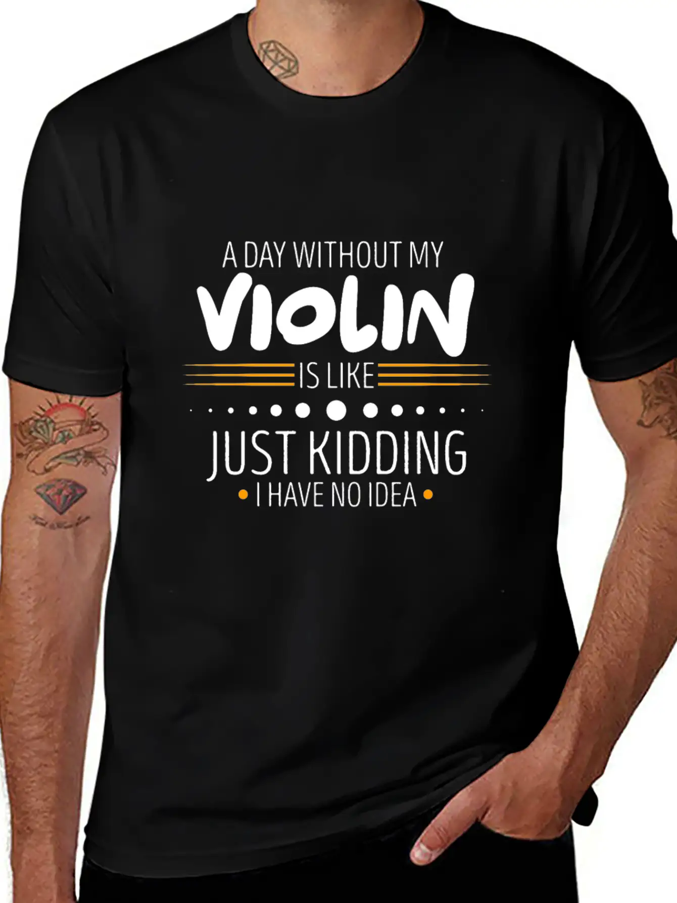 Violin Unisex Casual T-Shirt ¨C Clean Design For Daily Comfort