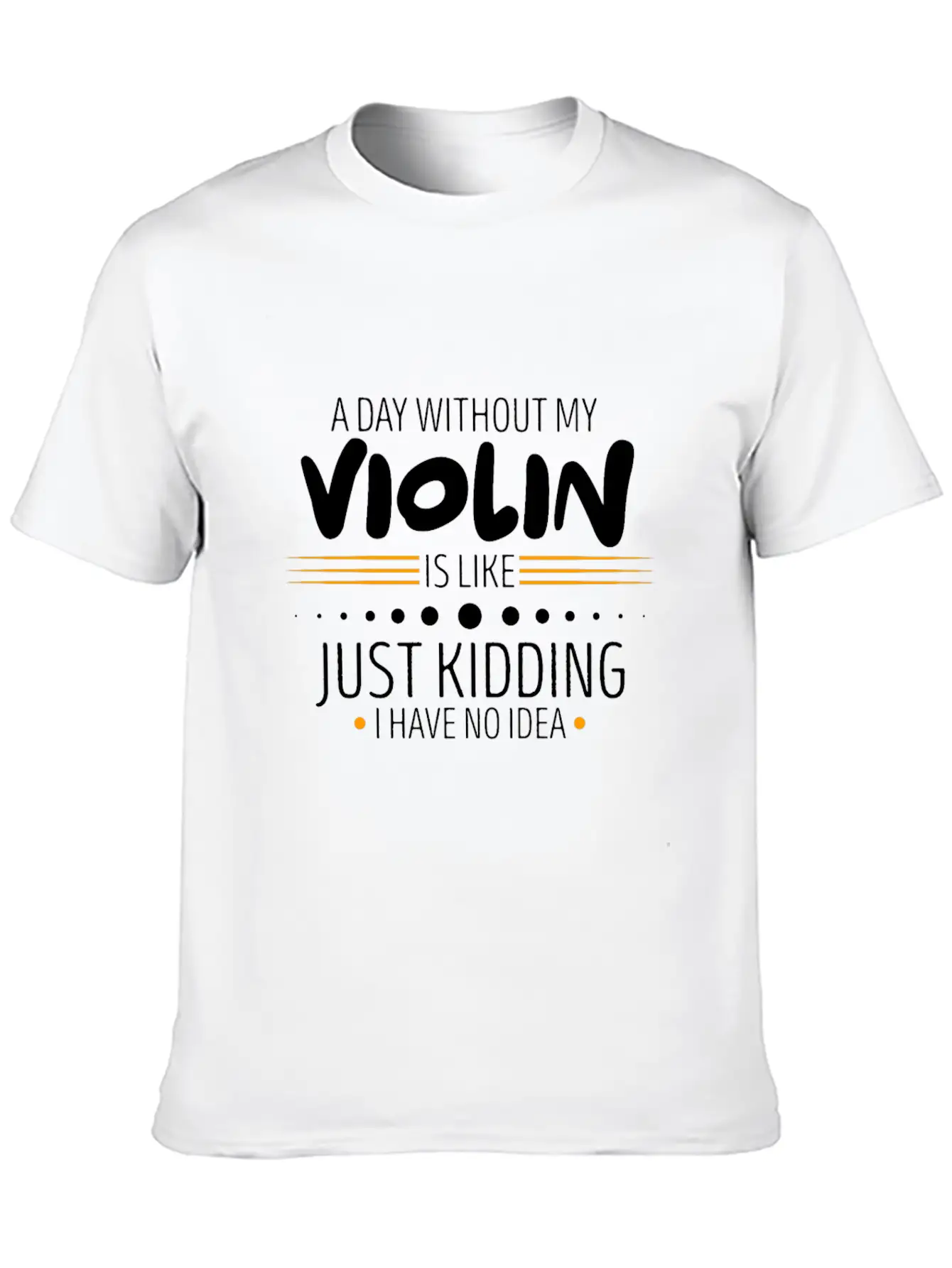Violin Unisex Casual T-Shirt ¨C Clean Design For Daily Comfort