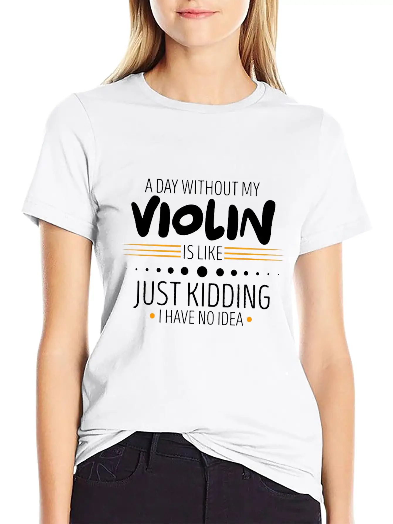 Violin Unisex Casual T-Shirt ¨C Clean Design For Daily Comfort