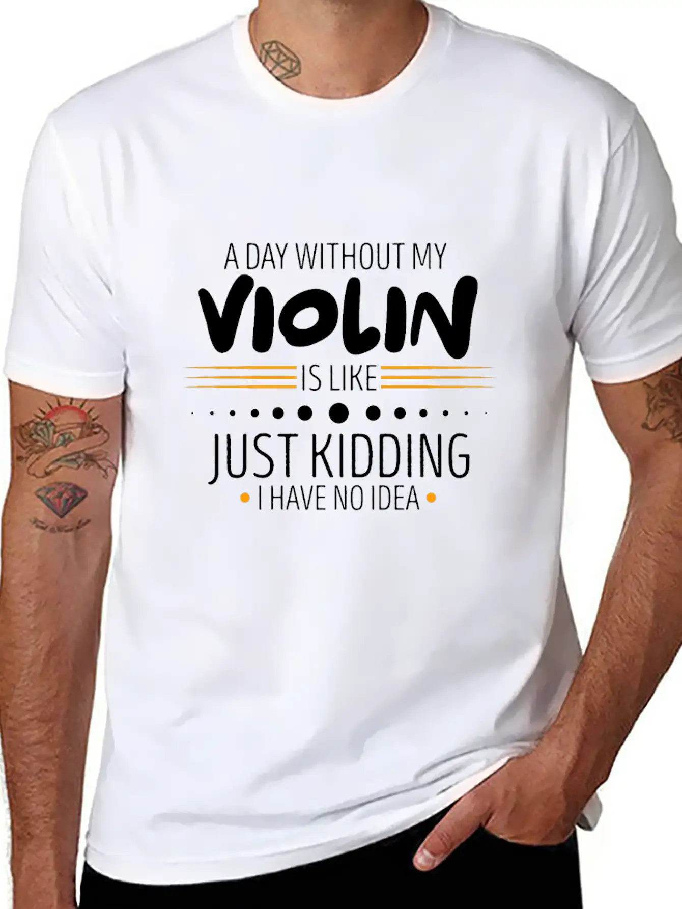 Violin Unisex Casual T-Shirt ¨C Clean Design For Daily Comfort