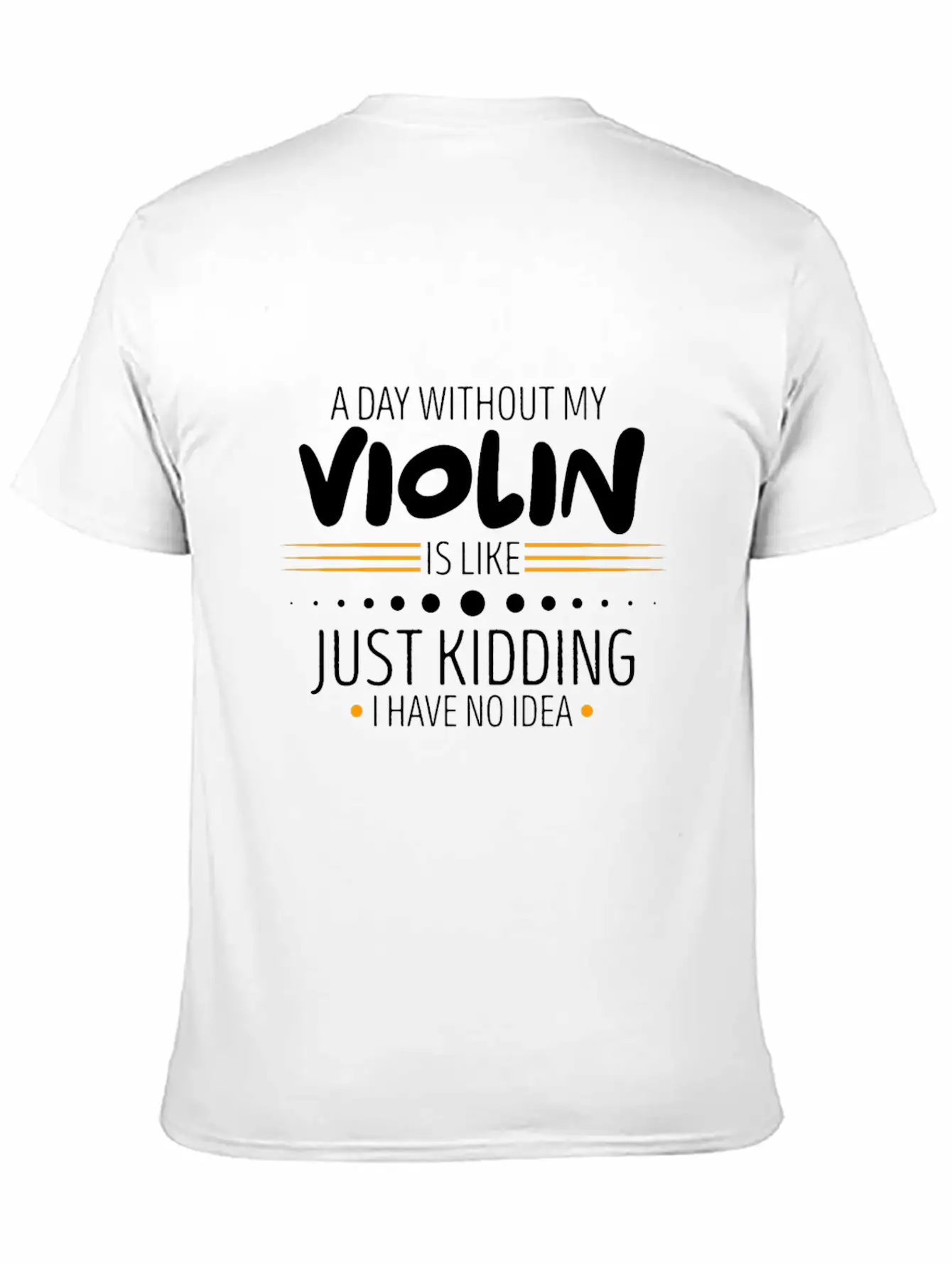 Violin Unisex Casual T-Shirt ¨C Clean Design For Daily Comfort