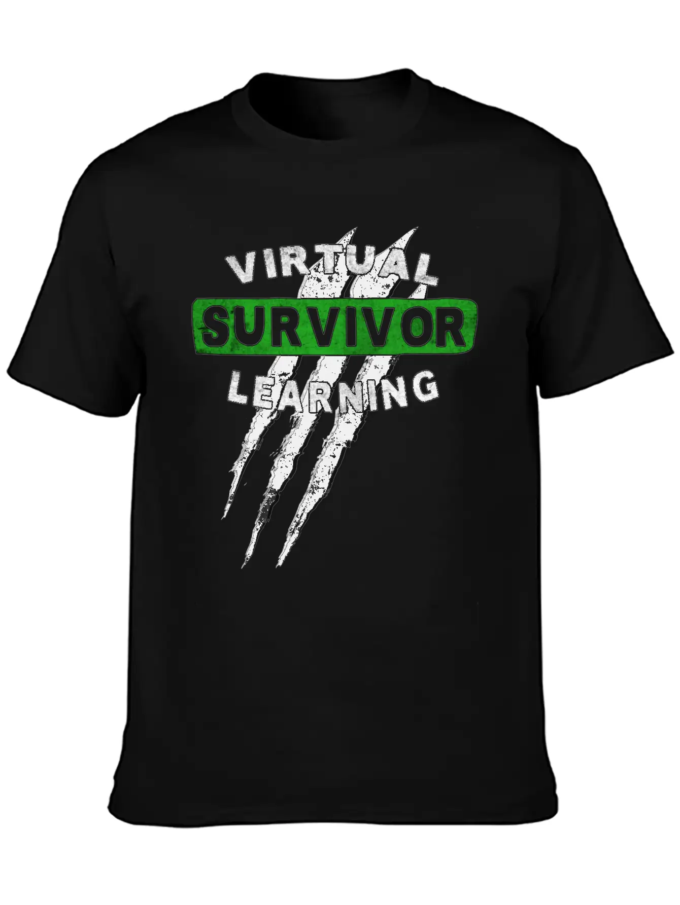Virtual Learning Survivor, Back To School Essential Cotton Tee For Daily Outfits ¨C Unisex Style