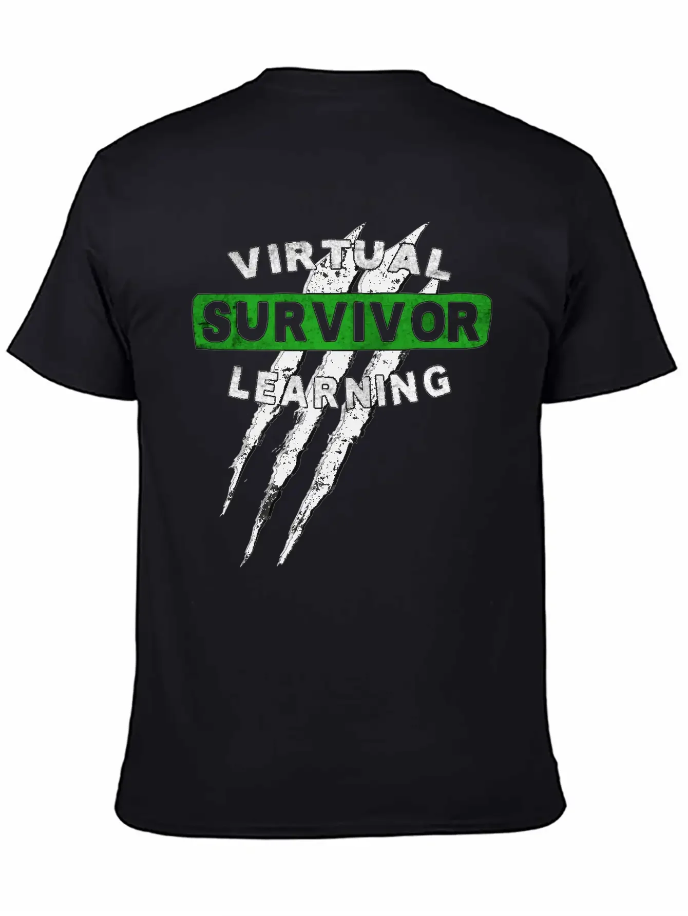 Virtual Learning Survivor, Back To School Essential Cotton Tee For Daily Outfits ¨C Unisex Style