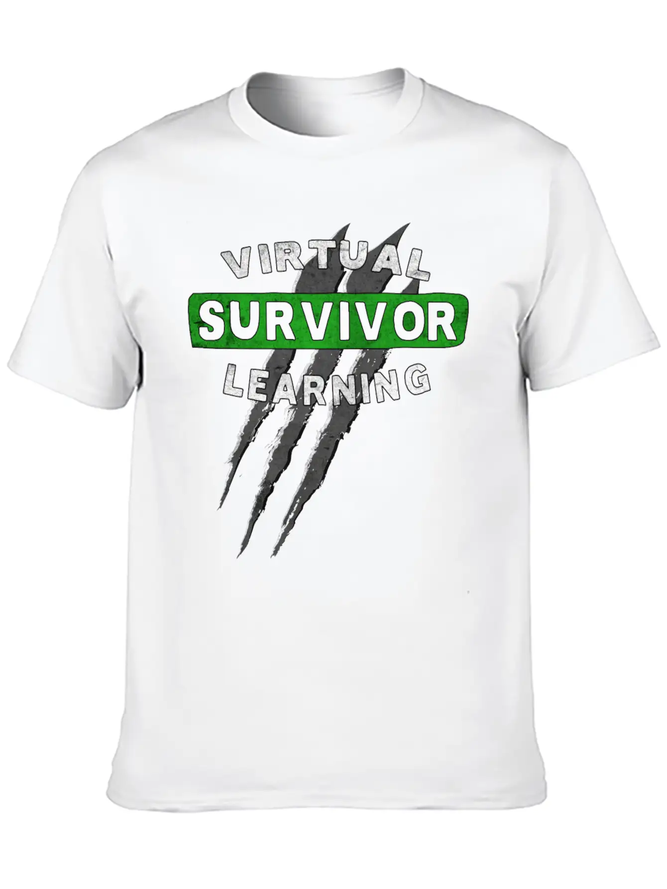 Virtual Learning Survivor, Back To School Essential Cotton Tee For Daily Outfits ¨C Unisex Style