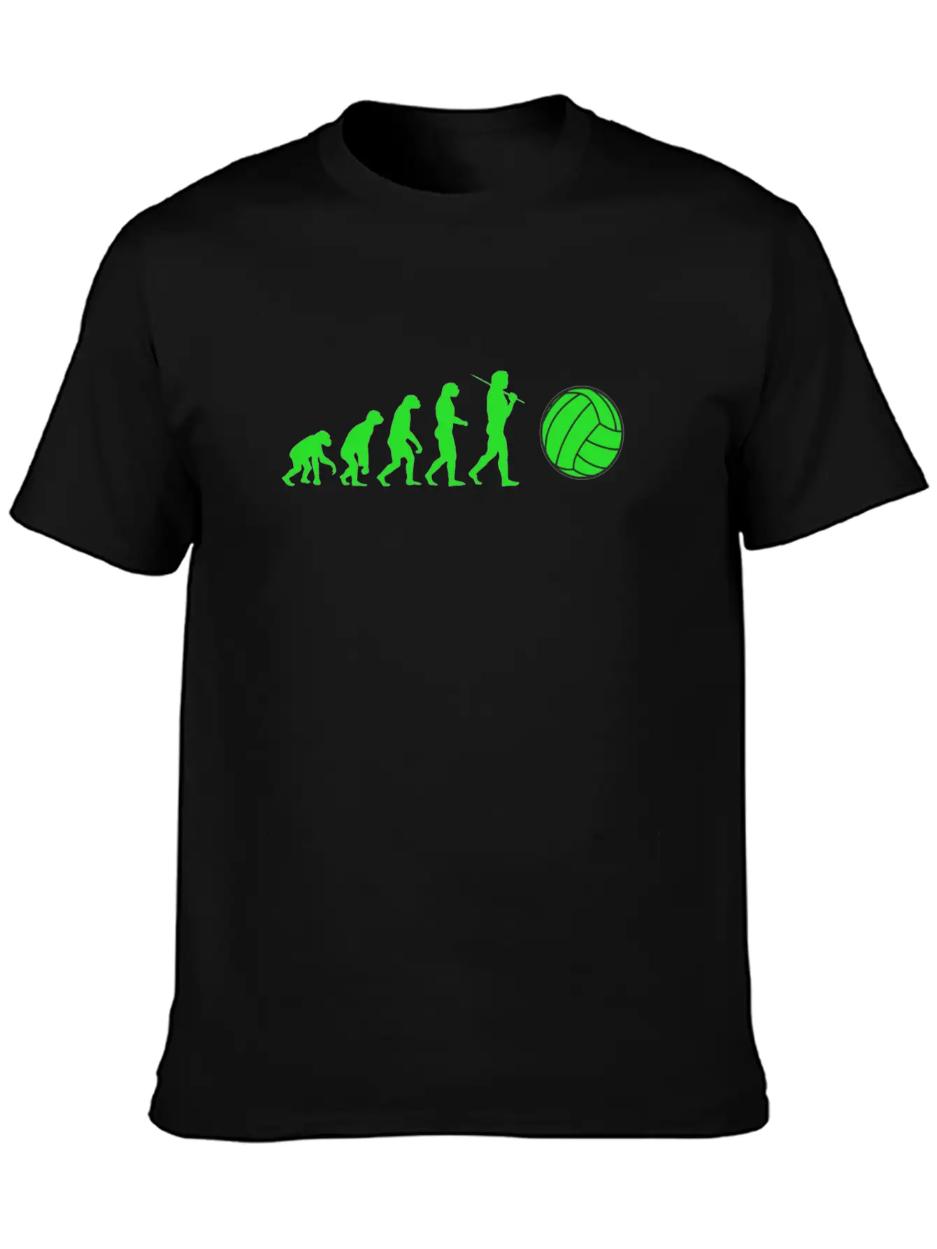 Volleyball Evolution Sport Volleyballer Ball Dig Essential Cotton Tee For Daily Outfits ¨C Unisex Style