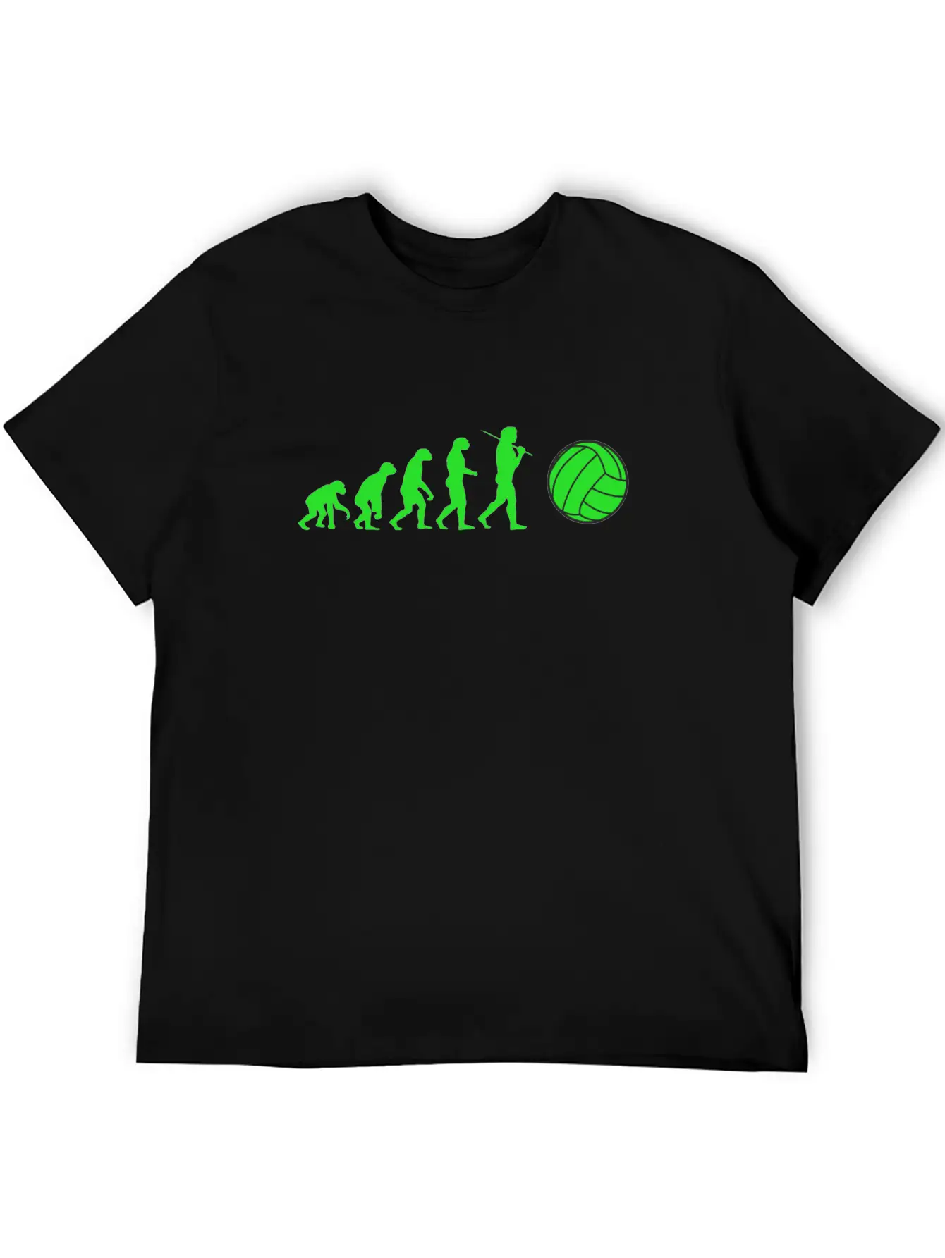 Volleyball Evolution Sport Volleyballer Ball Dig Essential Cotton Tee For Daily Outfits ¨C Unisex Style