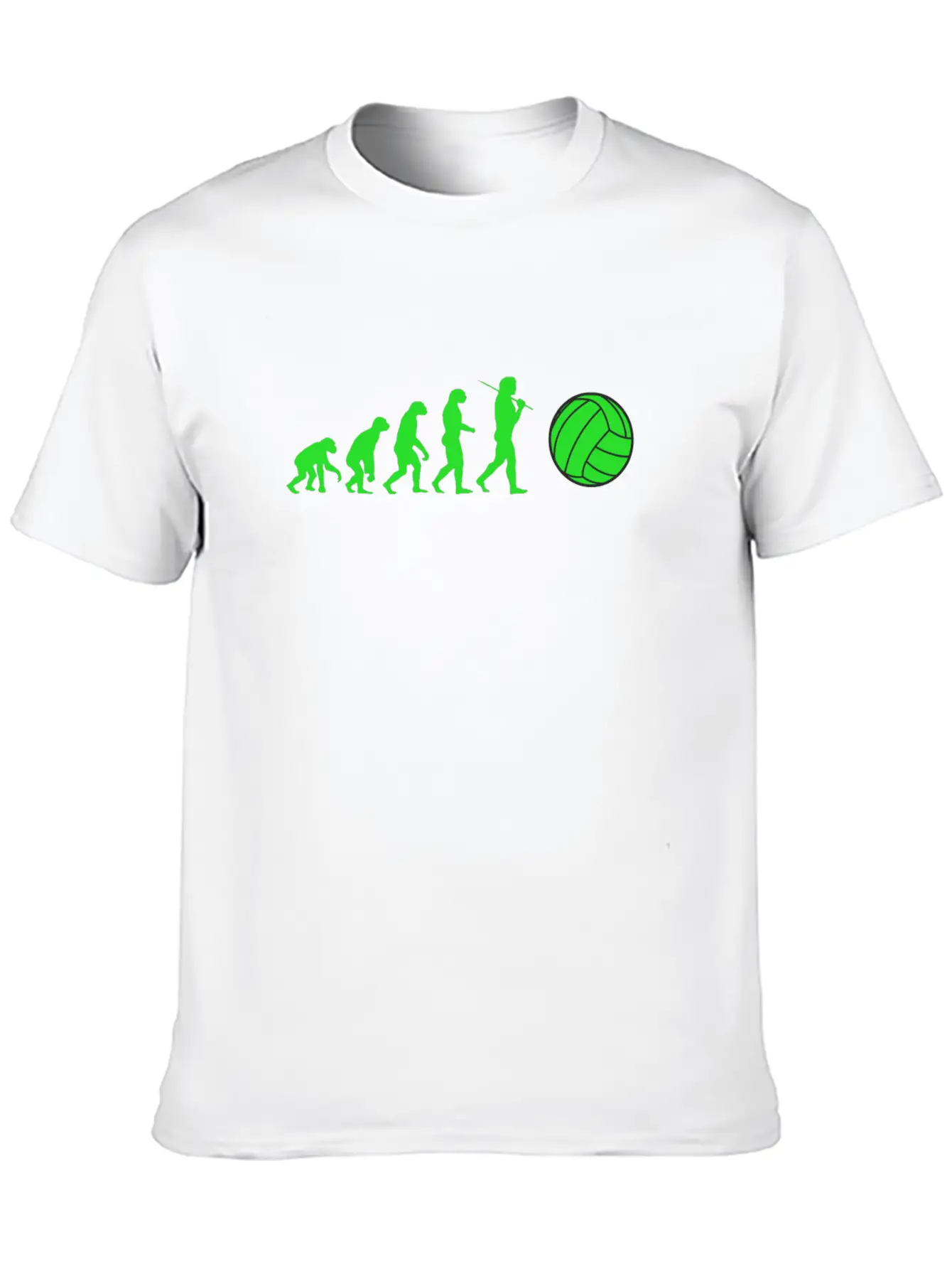 Volleyball Evolution Sport Volleyballer Ball Dig Essential Cotton Tee For Daily Outfits ¨C Unisex Style