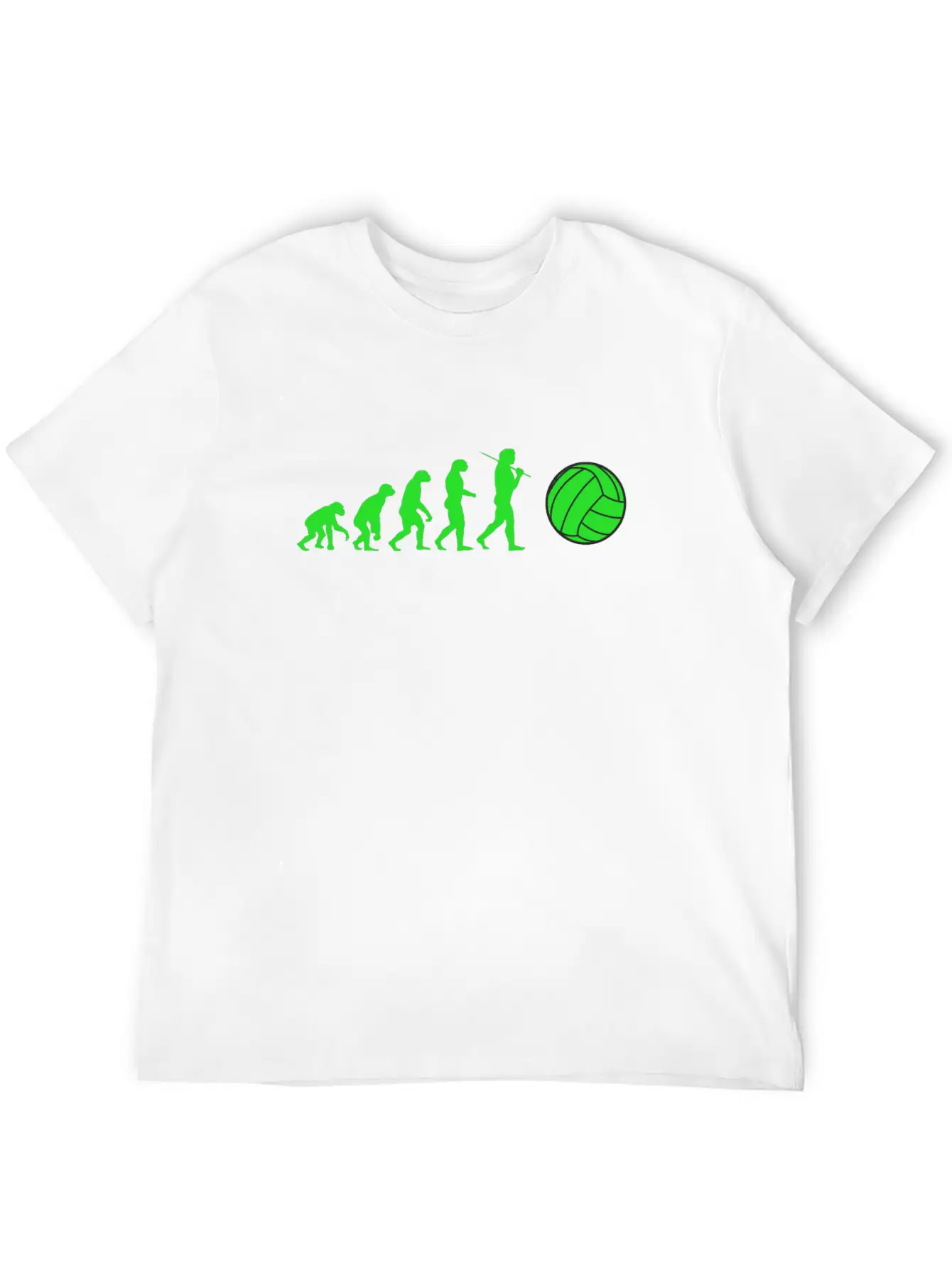 Volleyball Evolution Sport Volleyballer Ball Dig Essential Cotton Tee For Daily Outfits ¨C Unisex Style