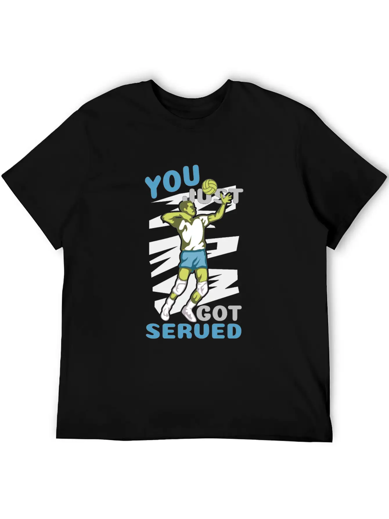 Volleyball Got Served You Champions Gift Essential Cotton Tee For Daily Outfits ¨C Unisex Style