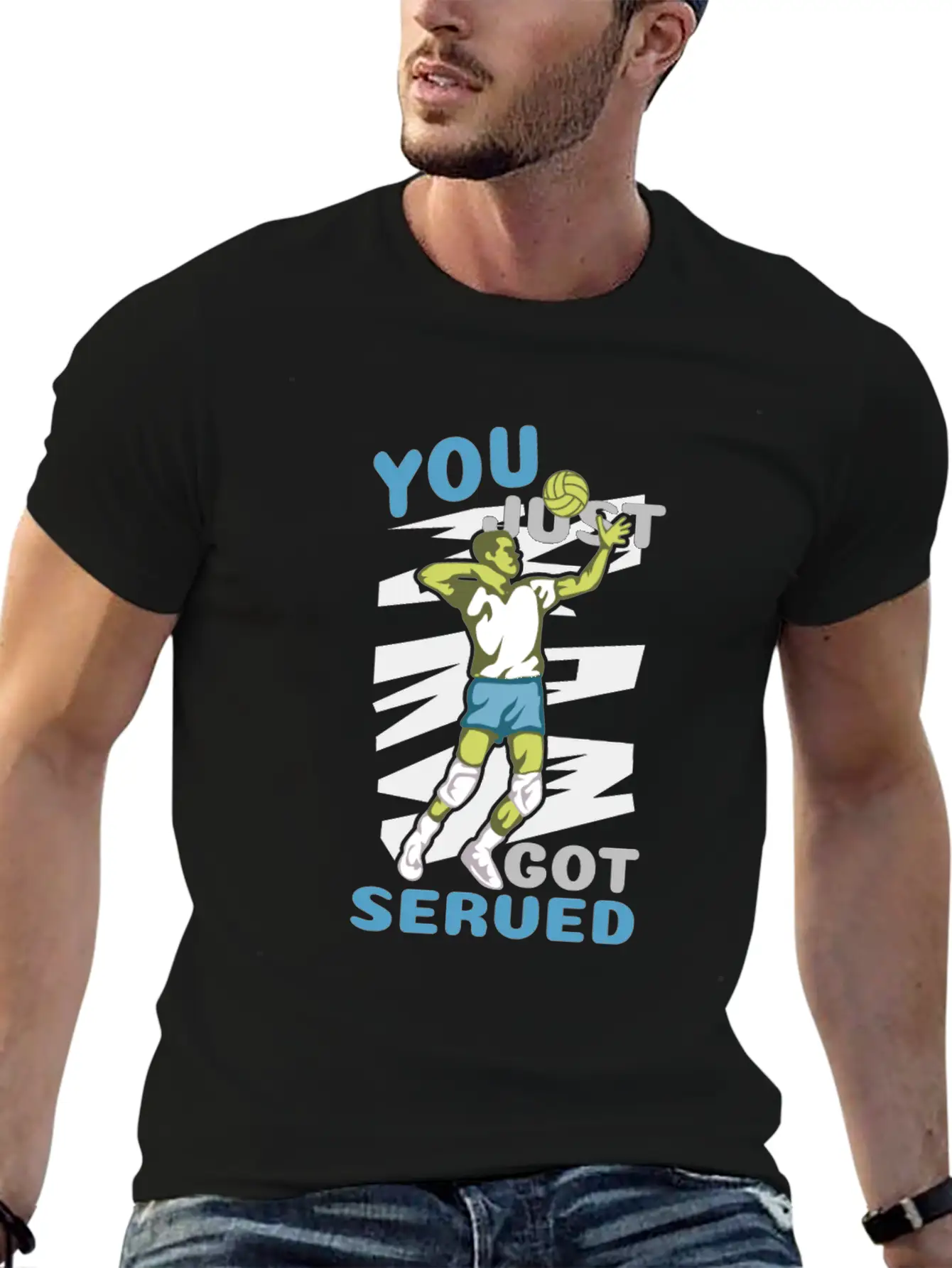 Volleyball Got Served You Champions Gift Essential Cotton Tee For Daily Outfits ¨C Unisex Style