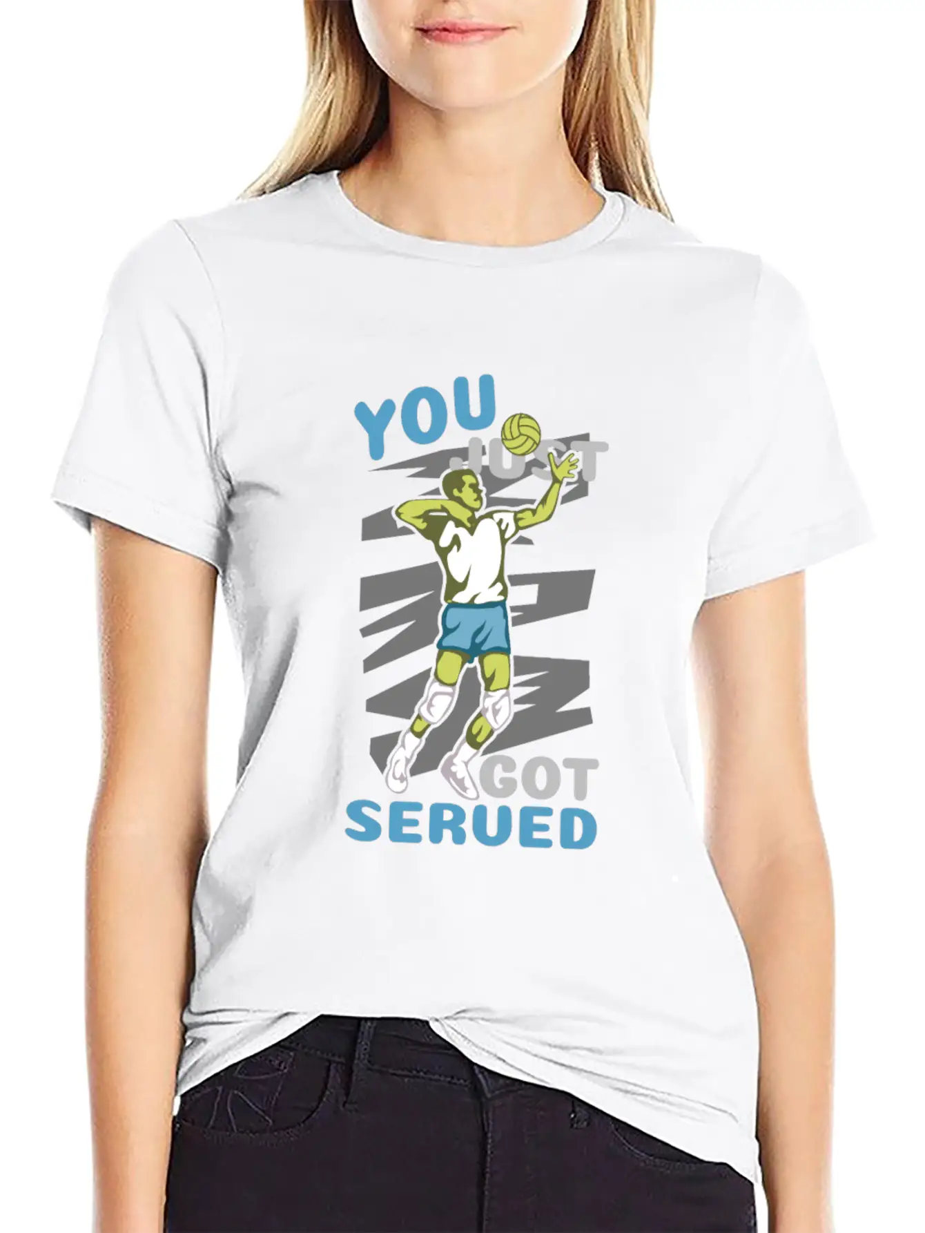 Volleyball Got Served You Champions Gift Essential Cotton Tee For Daily Outfits ¨C Unisex Style