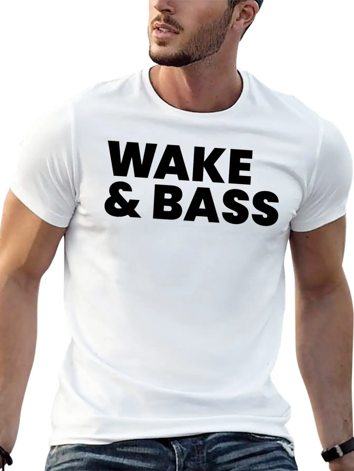 Wake And Bass Techno Quote Soft Cotton Short Sleeve Tee ¨C Unisex Wardrobe Staple