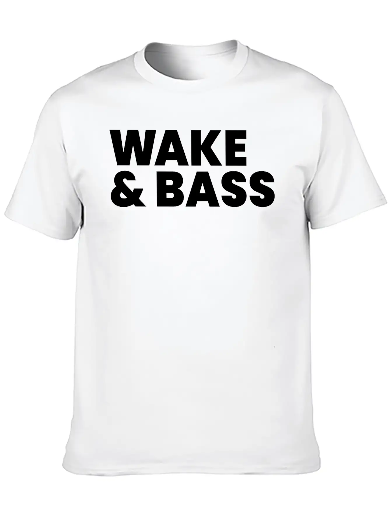 Wake And Bass Techno Quote Soft Cotton Short Sleeve Tee ¨C Unisex Wardrobe Staple