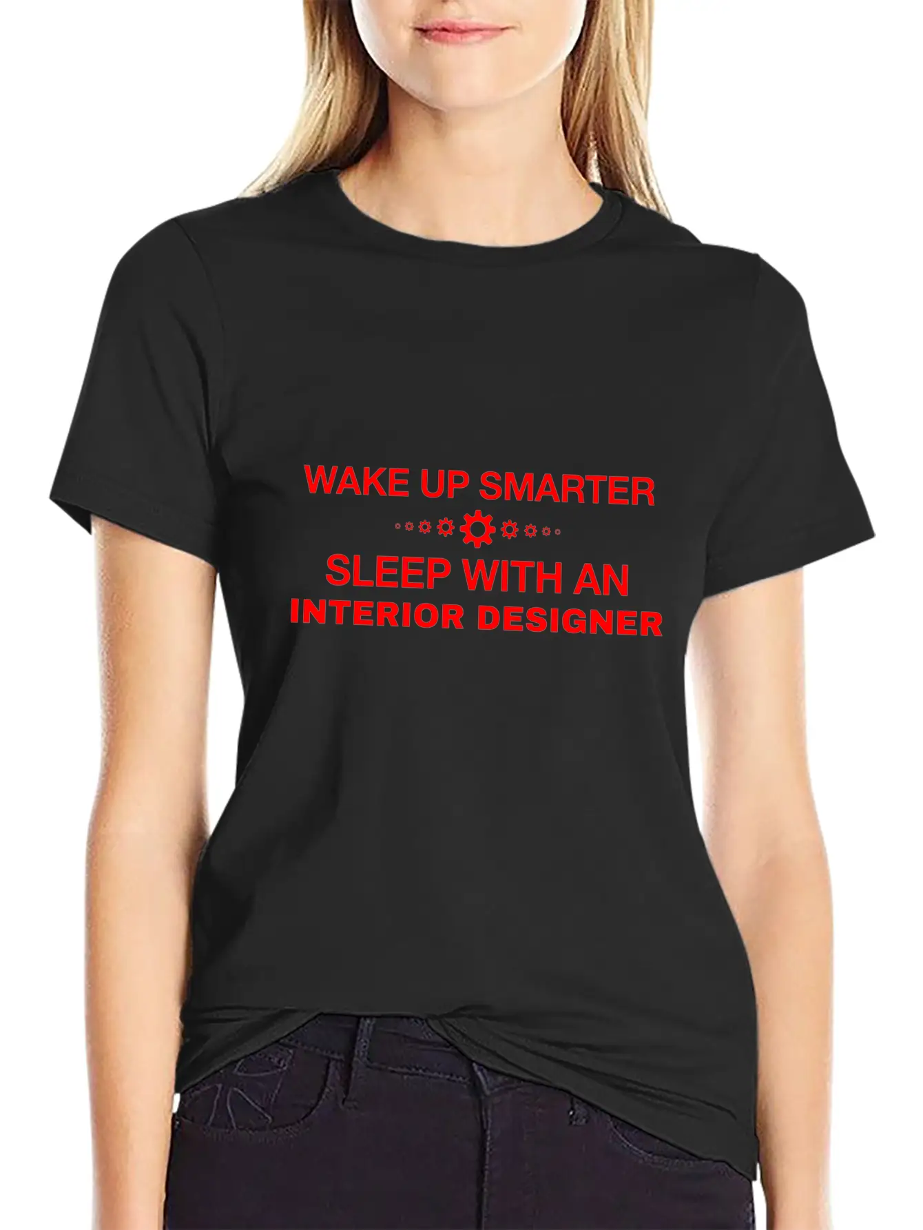 WAKE UP SMARTER SLEEP WITH AN INTERIOR DESIGNER Essential Cotton Tee For Daily Outfits ¨C Unisex Style